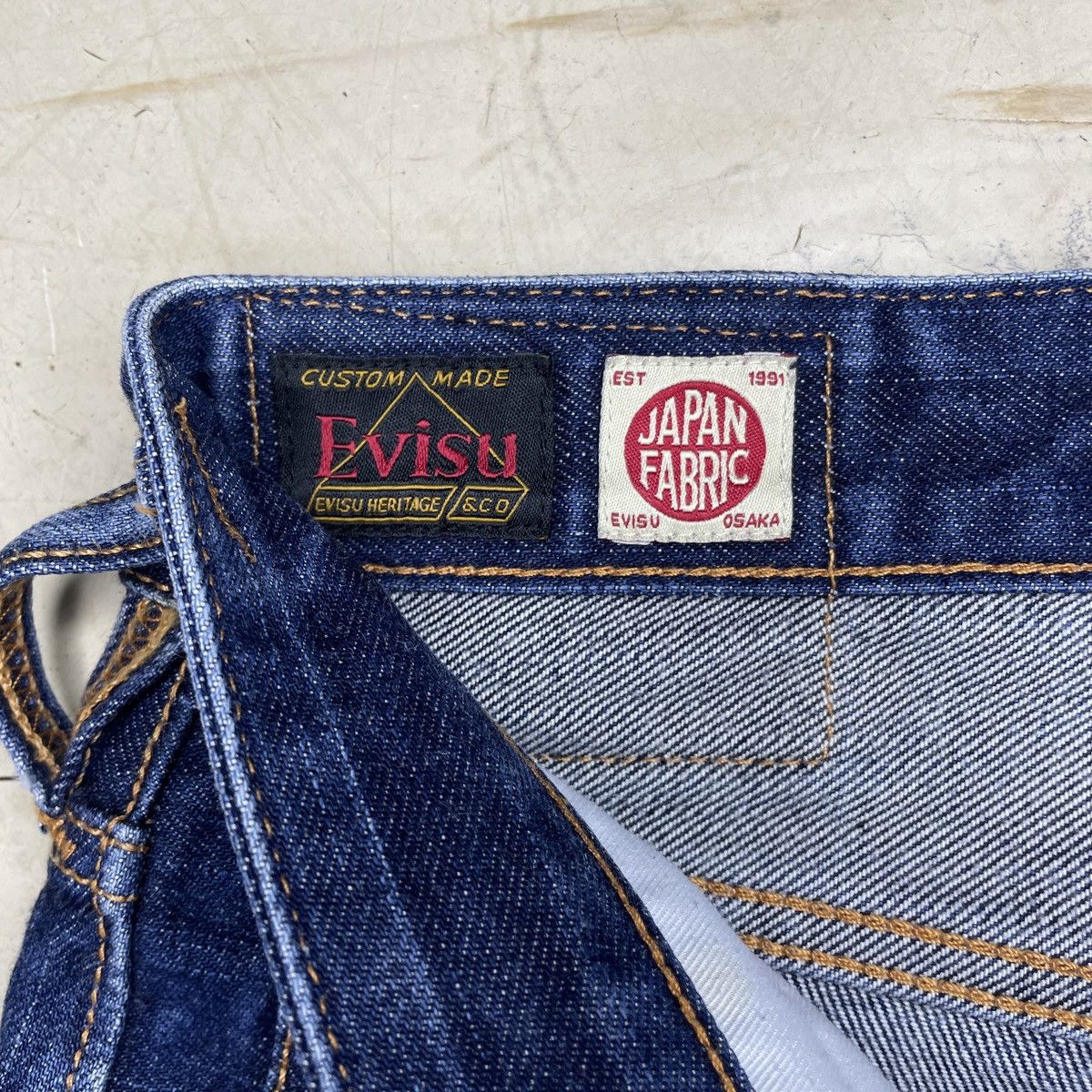 Evisu Evisu Japan Yellow Seagull Denim Jeans Size US 36 / EU 52 - 8 Thumbnail