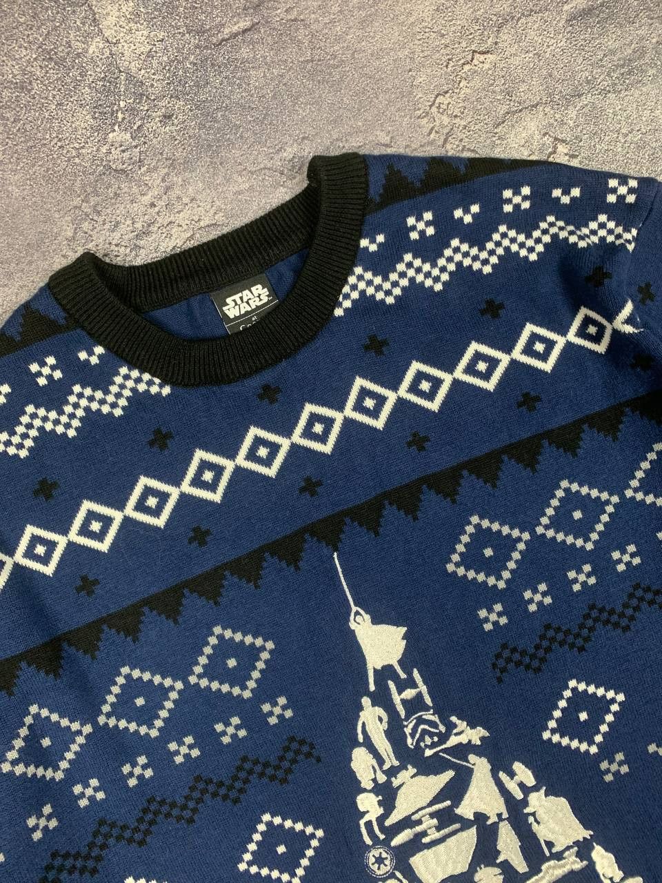 Star Wars Star Wars Blue Holiday Sweater Size L – Cotton – Classic Size US L / EU 52-54 / 3 - 6 Thumbnail