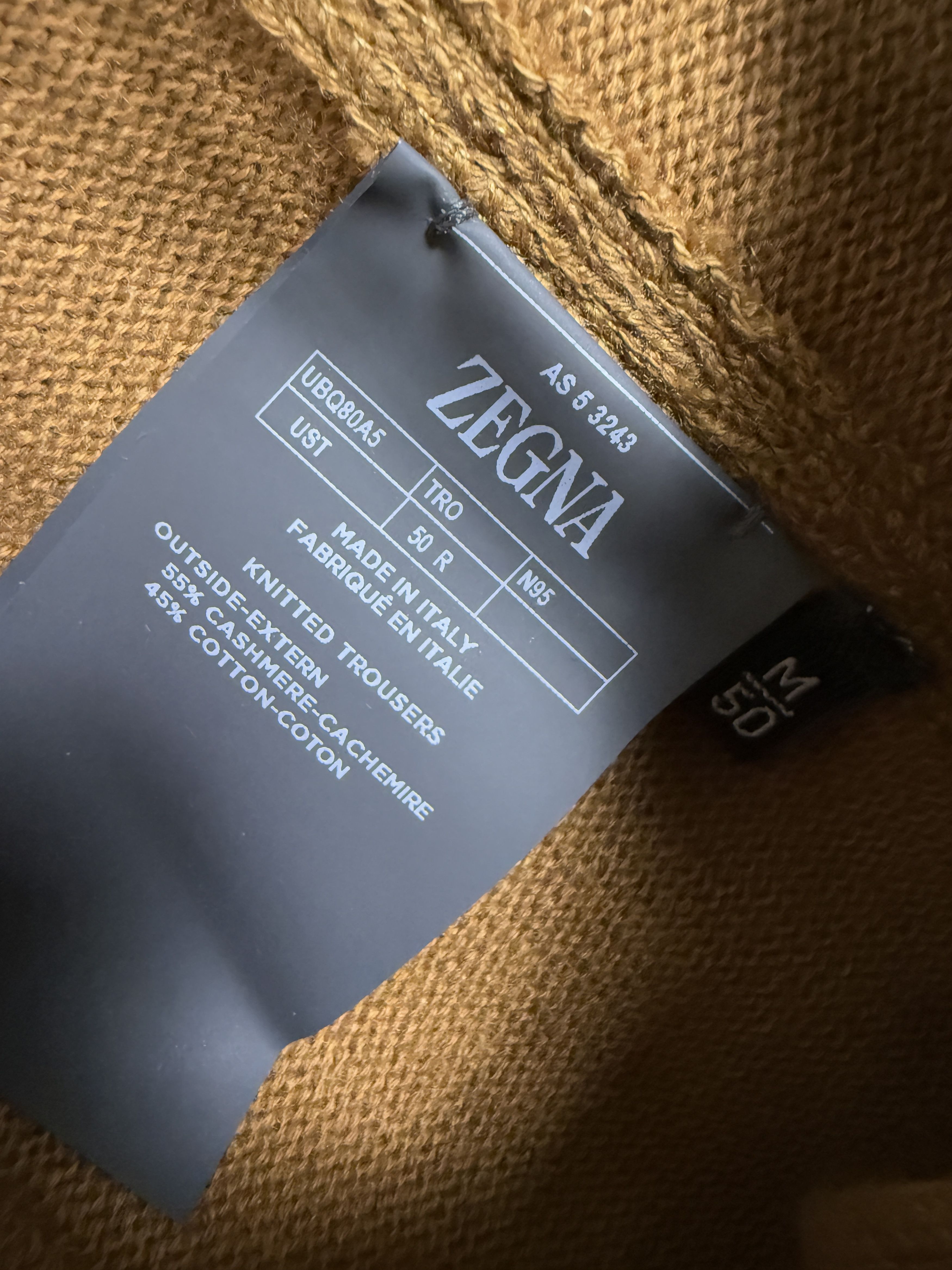 Ermenegildo Zegna $1850 Zegna Cashmere Cotton Knit Track pants AW 2024 Size US 34 / EU 50 - 10 Thumbnail