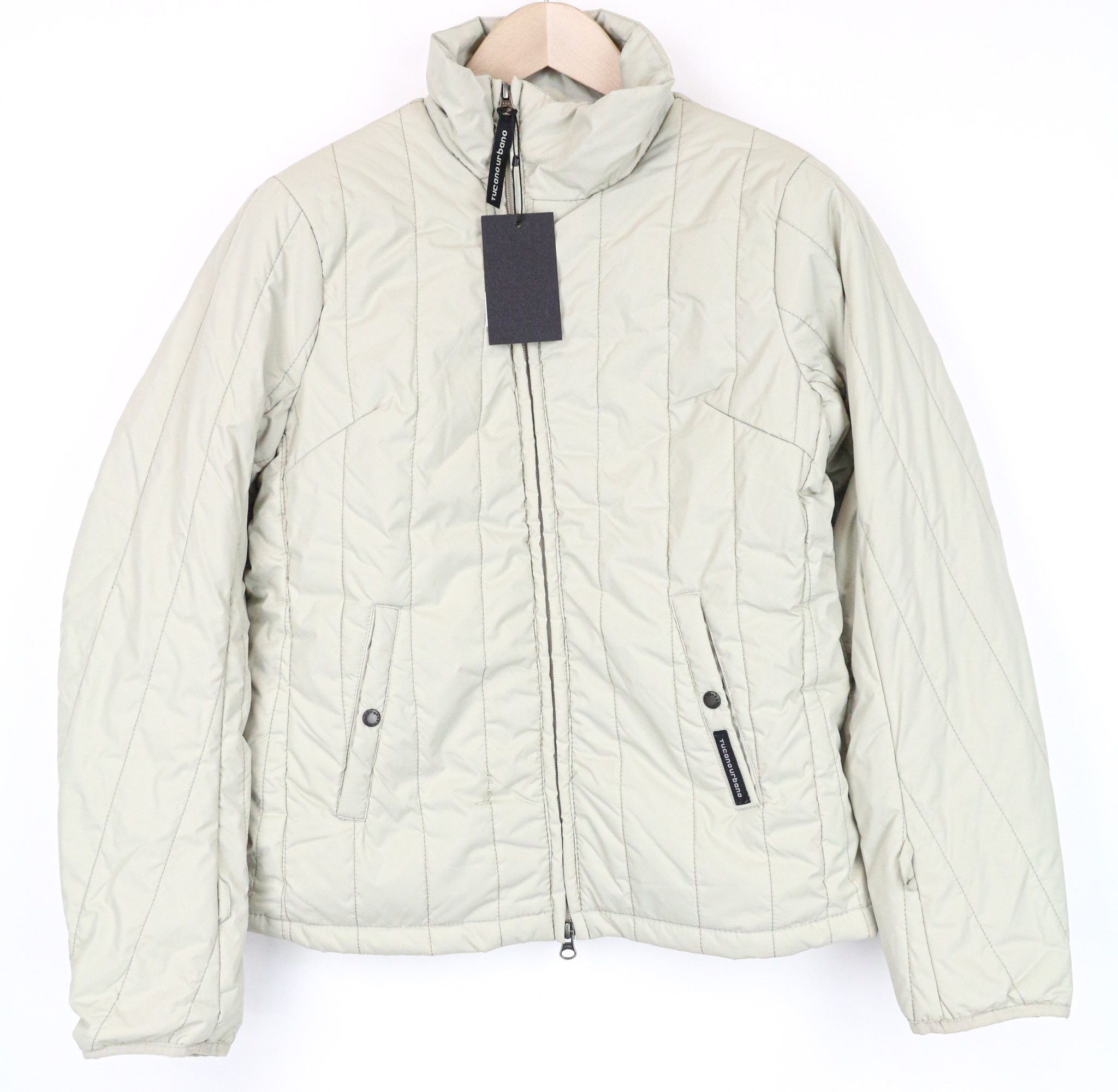 Other SERISSA S Beige Lined Zipped Padded Jacket 74441 Size S / US 4 / IT 40 - 1 Thumbnail