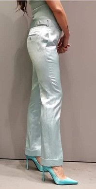 Tom Ford o1loc1c0924 PAW530 Woven Pant in Light Green Size 27" / US 4 / IT 40 - 3 Thumbnail