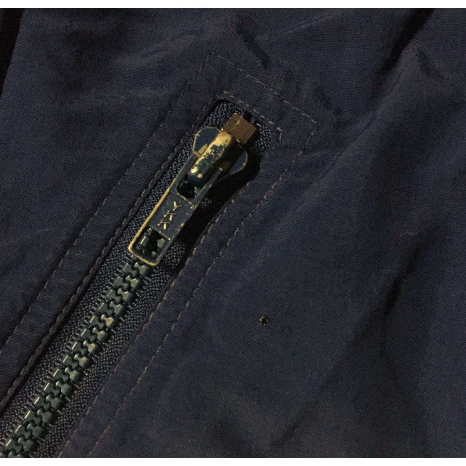 Eddie Bauer VINTAGE Eddie Bauer Jacket L Navy Blue Alyeska Pipeline Safety Bomber 90s Alaska Oil Rig Grunge Sports Western USA Mens Size US L / EU 52-54 / 3 - 3 Thumbnail