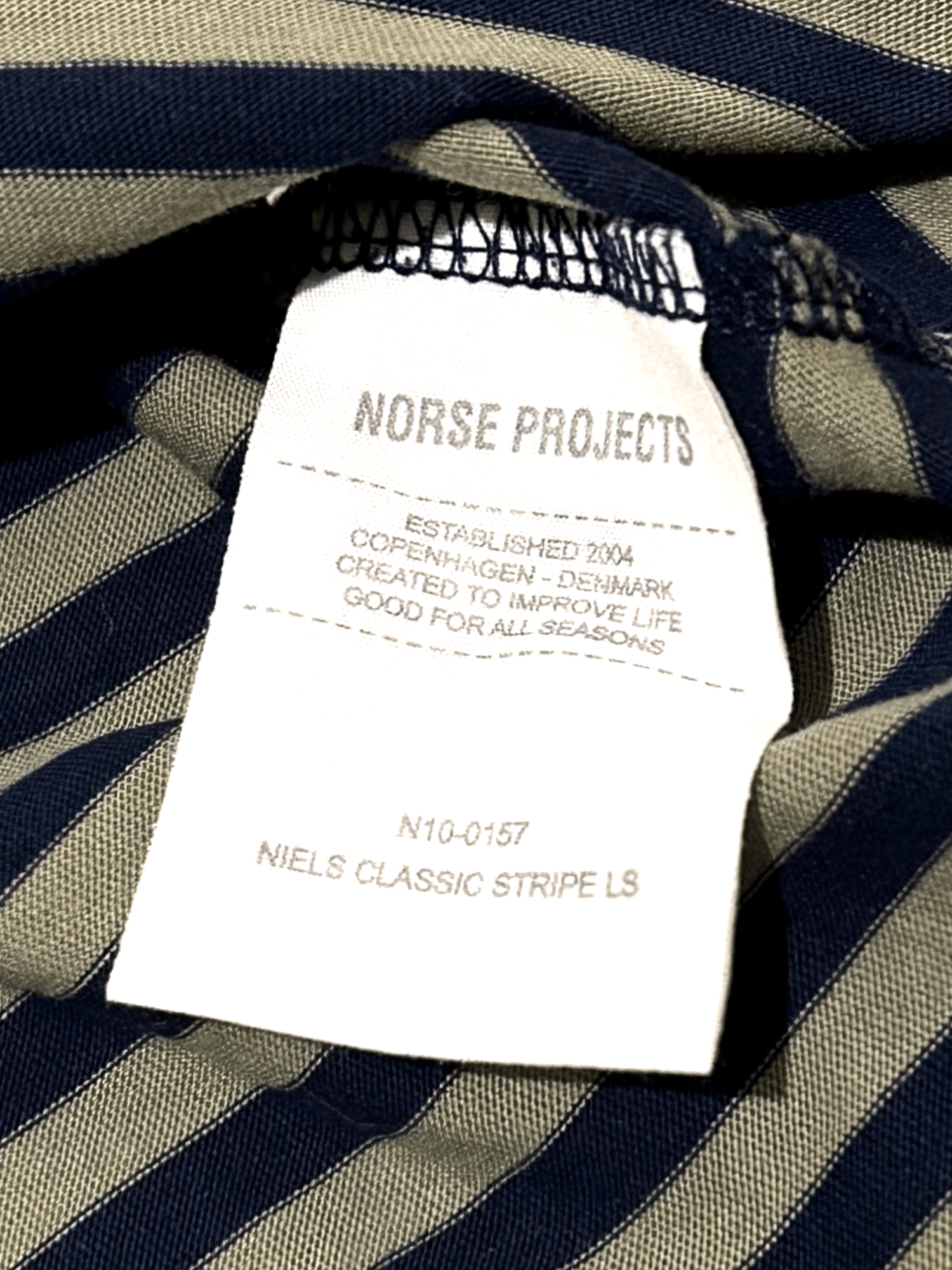 Levi's Norse Projects Ruben Compact Stripe Longsleeve Rugby Tee Size US M / EU 48-50 / 2 - 6 Thumbnail