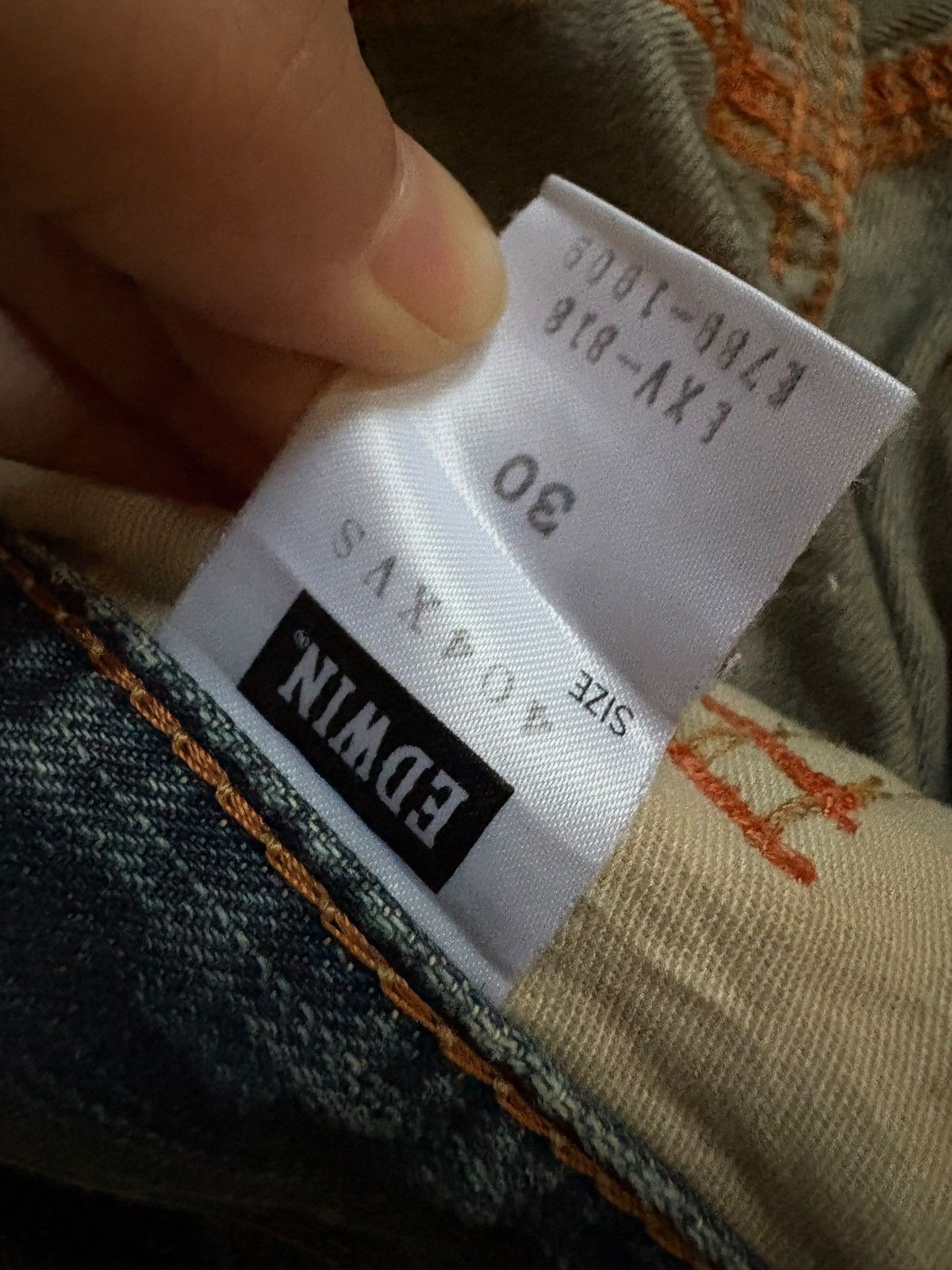 Edwin Exclusive Vintage Edwin XV Mud Wash Loose Baggy Jeans Size US 31 - 10 Thumbnail