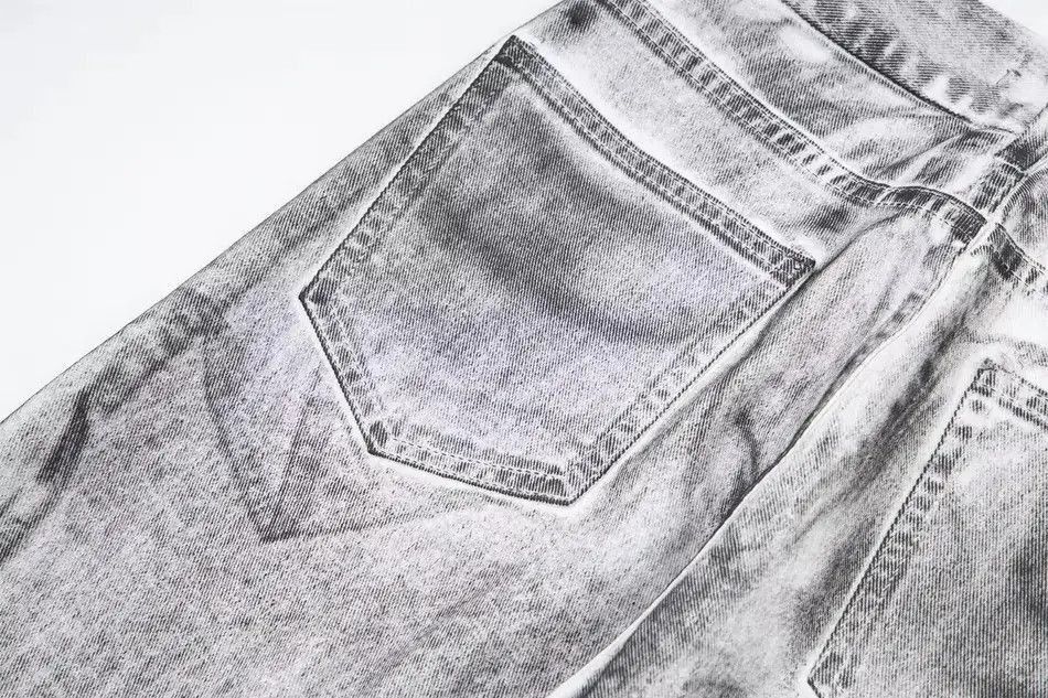 Japanese Brand Streetwear tie-dye washed dirty white baggy jeans y2k Size US 32 / EU 48 - 5 Thumbnail