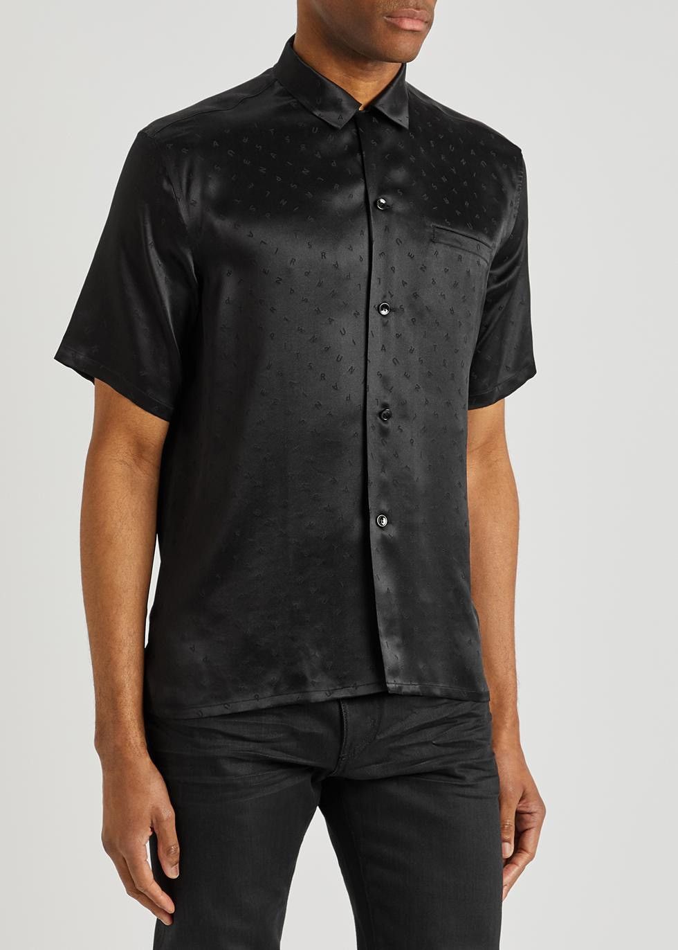 Saint Laurent Paris Silk Jacquard Logo Shirt Sold out Size US S / EU 44-46 / 1 - 1 Thumbnail