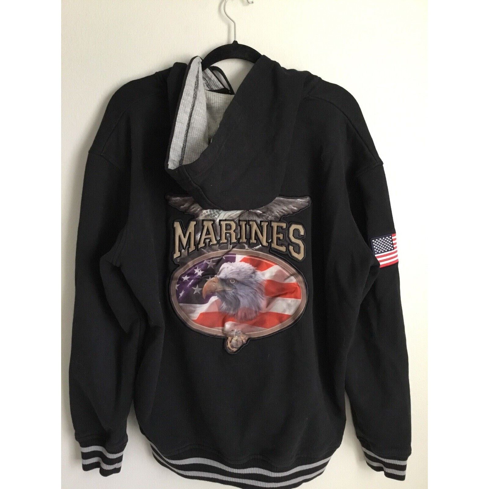 & Other Stories United States Marine Corp USMC Zip Up Jacket Embroidered XL Size US XL / EU 56 / 4 - 1 Thumbnail