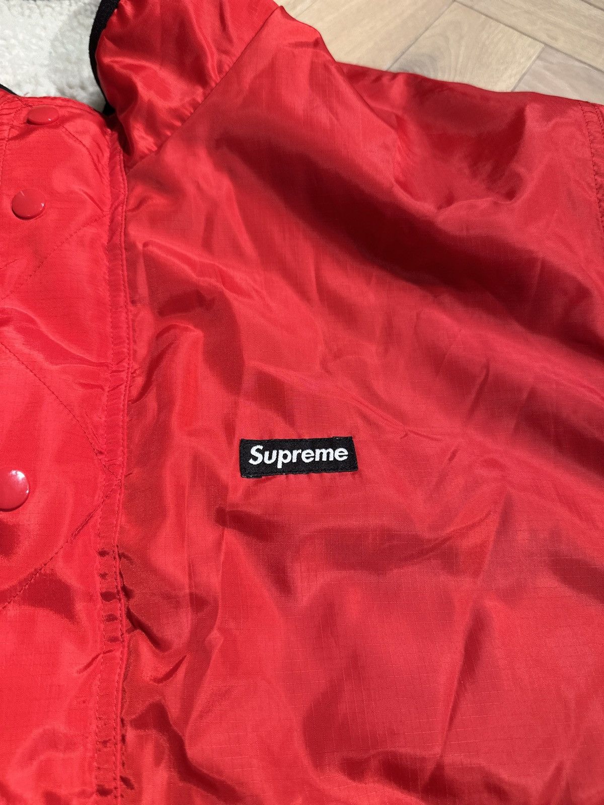 Supreme Supreme Reversible Logo Fleece Jacket Size US XL / EU 56 / 4 - 10 Thumbnail