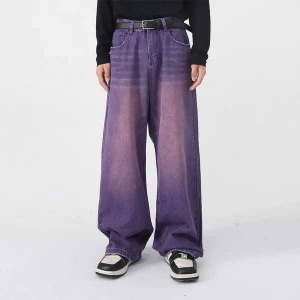 Japanese Brand × Jean Retro washed damaged baggy jeans y2k hip hop Size US 30 / EU 46 - 1 Thumbnail