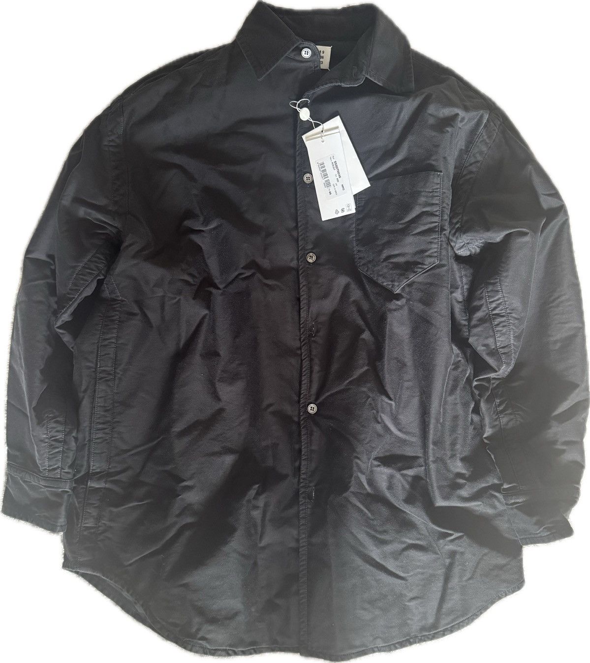 Maison Margiela Maison Margiela Oversized Black Shirt – Size 46 – New w/Tags Size US S / EU 44-46 / 1 - 1 Thumbnail