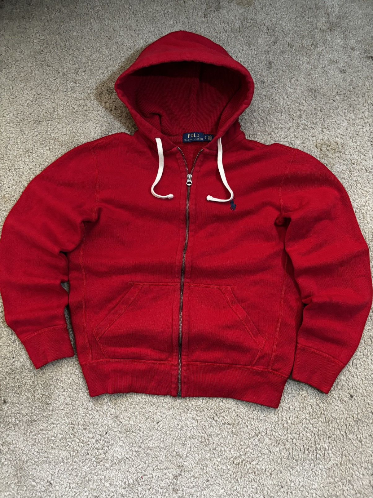 Polo Ralph Lauren Vintage Red Polo Ralph Lauren zip up hoodie Size US S / EU 44-46 / 1 - 1 Thumbnail