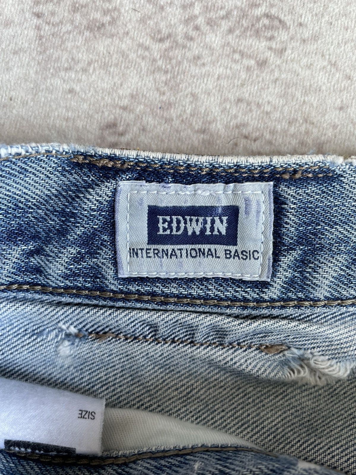 If Six Was Nine Vintage Edwin 404 Thrashed Denim Pants Size US 32 / EU 48 - 7 Thumbnail