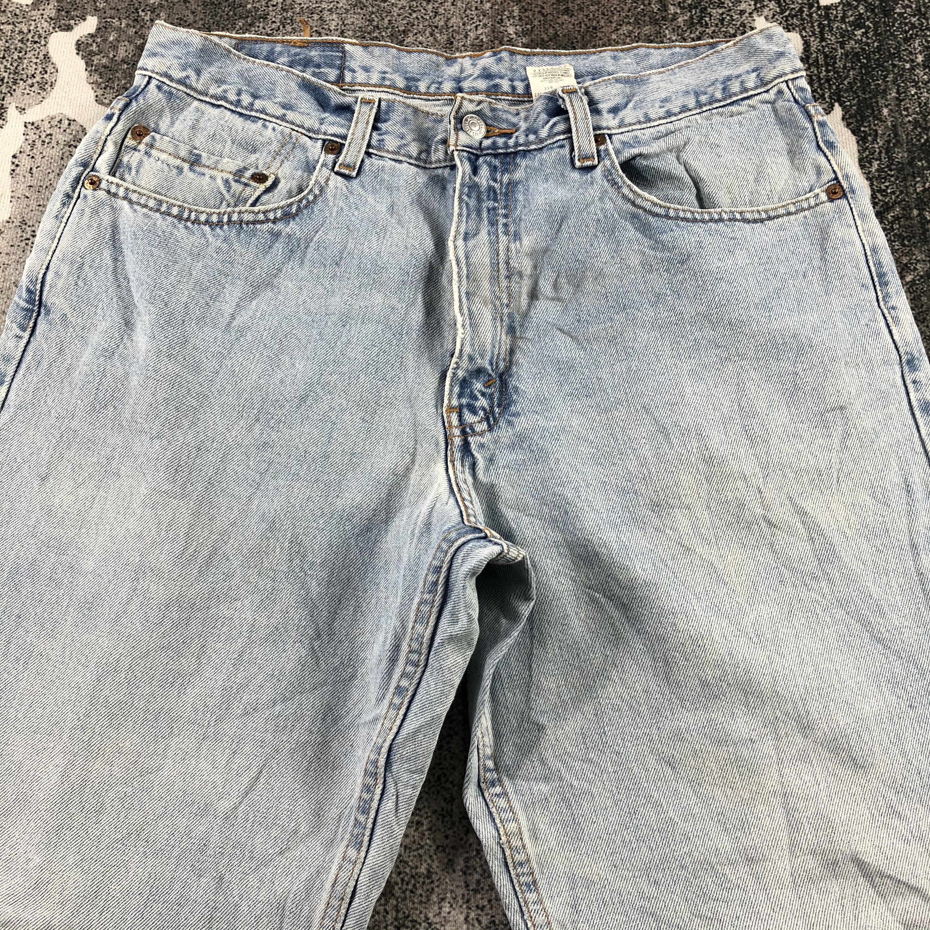 Levi's Vintage 90s Levis 550 Jeans Medium Wash Denim KJ1365 Size US 34 / EU 50 - 3 Thumbnail