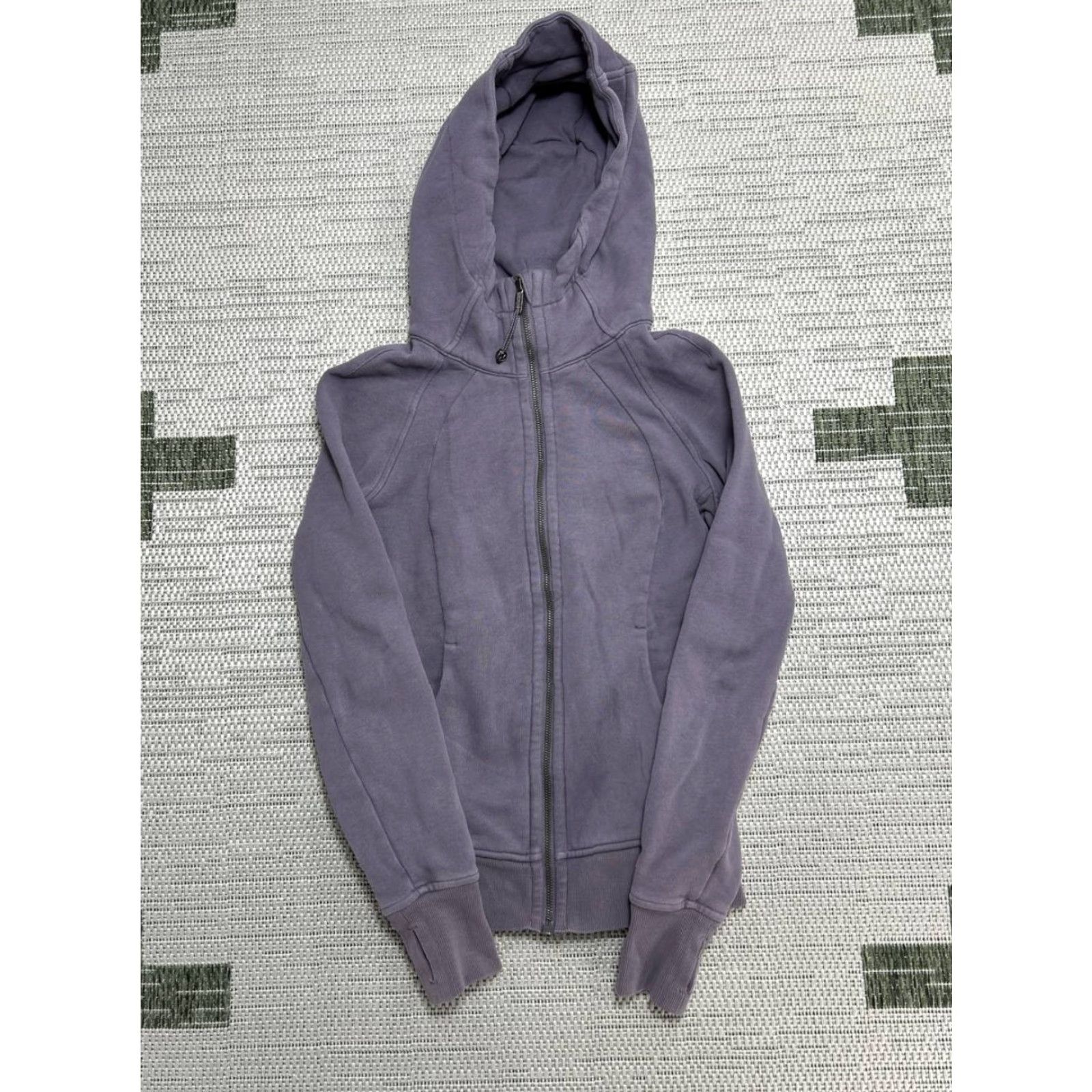 Lululemon Lululemon Scuba Hoodie Womens 2 Purple Classic Fit Full Zip Hoodie Raglan Sleeve Zip Pockets Gym & Training Womens Size XS / US 0-2 / IT 36-38 - 2 Thumbnail