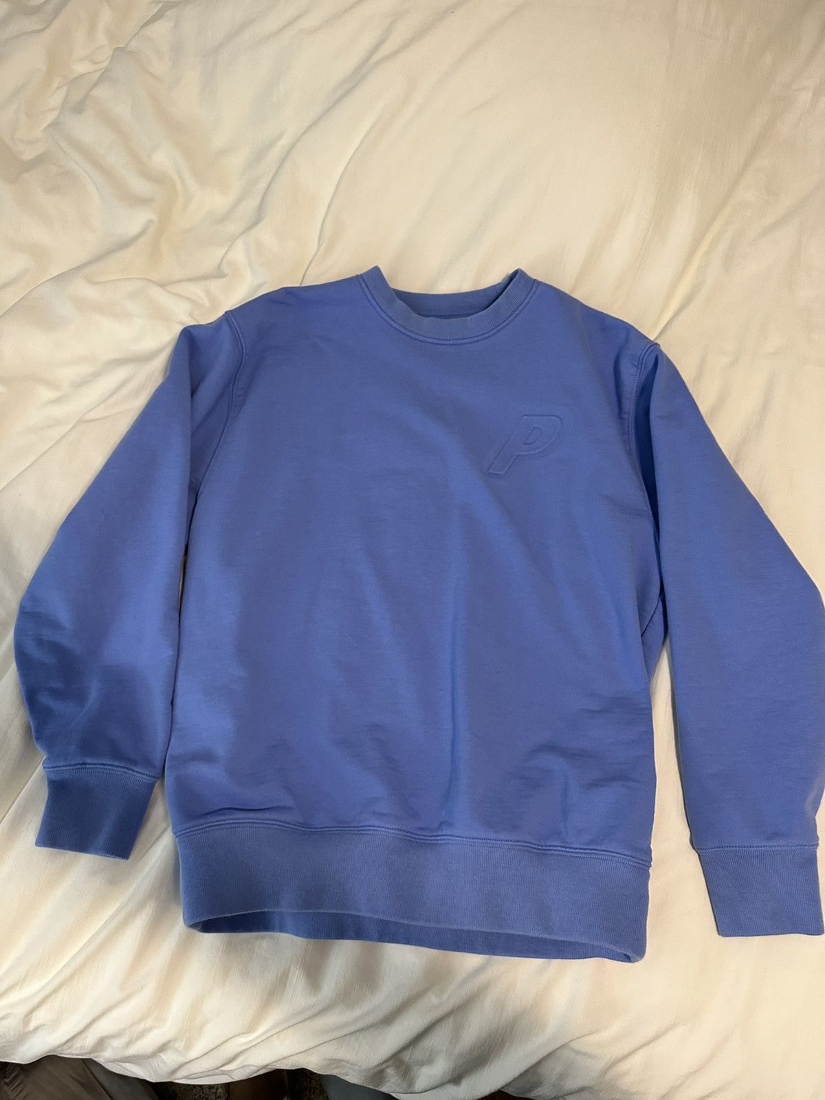 Palace Palace Bossy P3 Crewneck Raised Lettering | Blue | Medium 