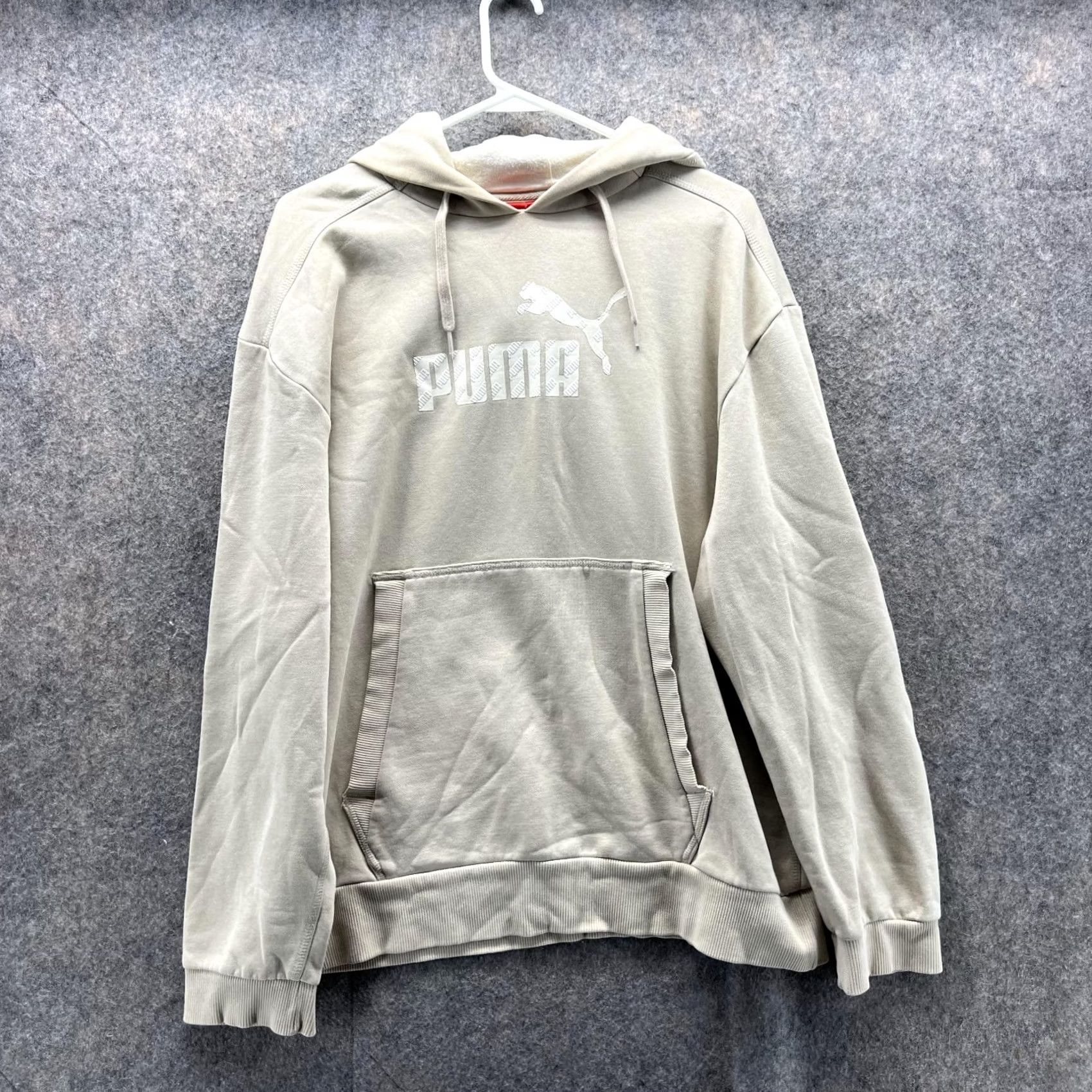 Puma PUMA Sweater Men Medium Adult Khaki Beiges Pullover Hooded Fleece Cotton Logo Long Sleeve Sweter Jacket Sweatshirt Regular Shirt Size US M / EU 48-50 / 2 - 2 Thumbnail