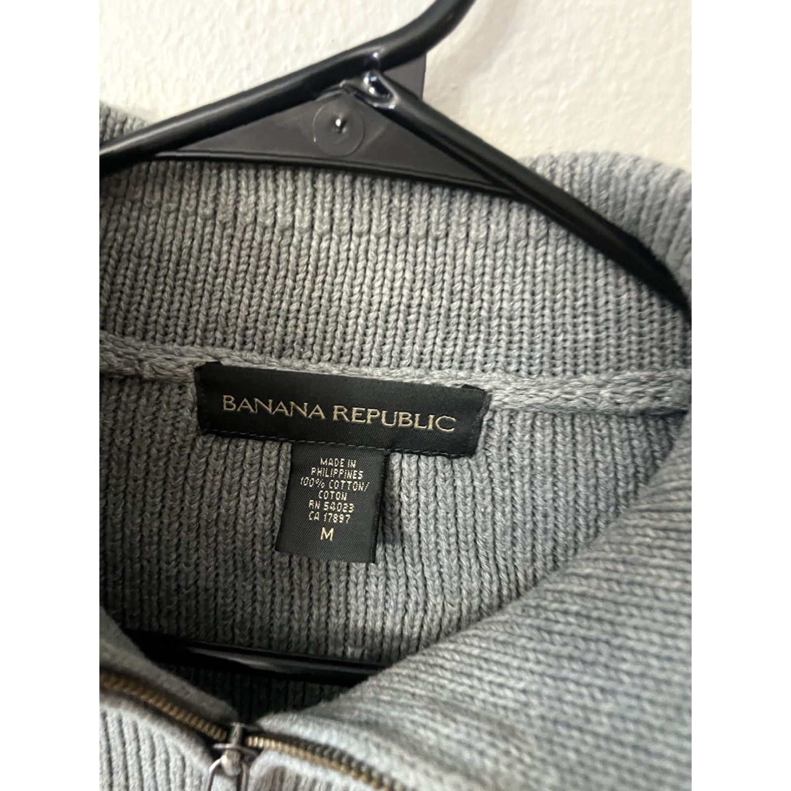 Banana Republic Banana Republic Womens Gray Chunky Knit Cardigan Small V-Neck Long Sleeve Size S / US 4 / IT 40 - 3 Thumbnail