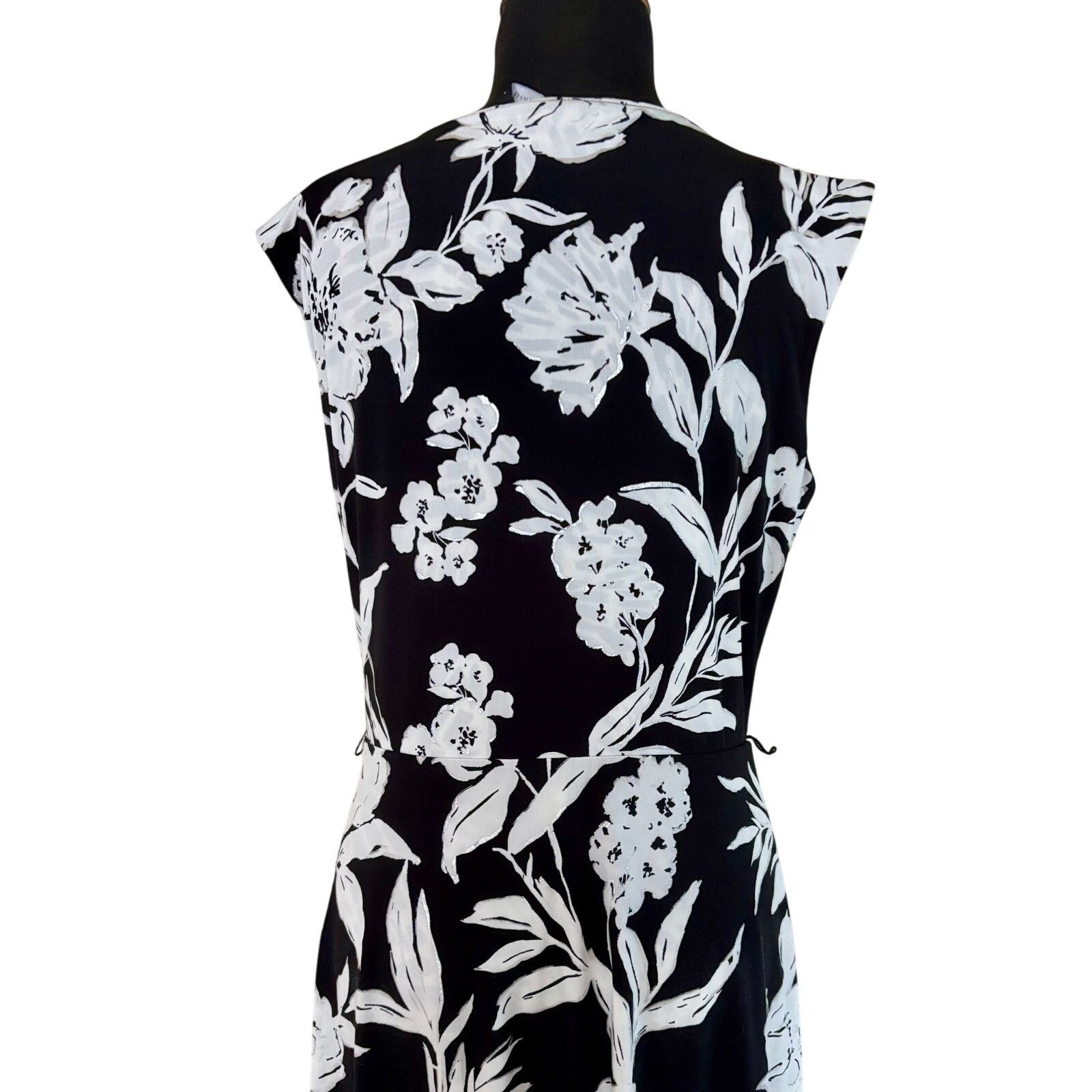 White House Black Market WHBM White House Black Market Faux Wrap Reversable Dress Size L / US 10 / IT 46 - 4 Thumbnail