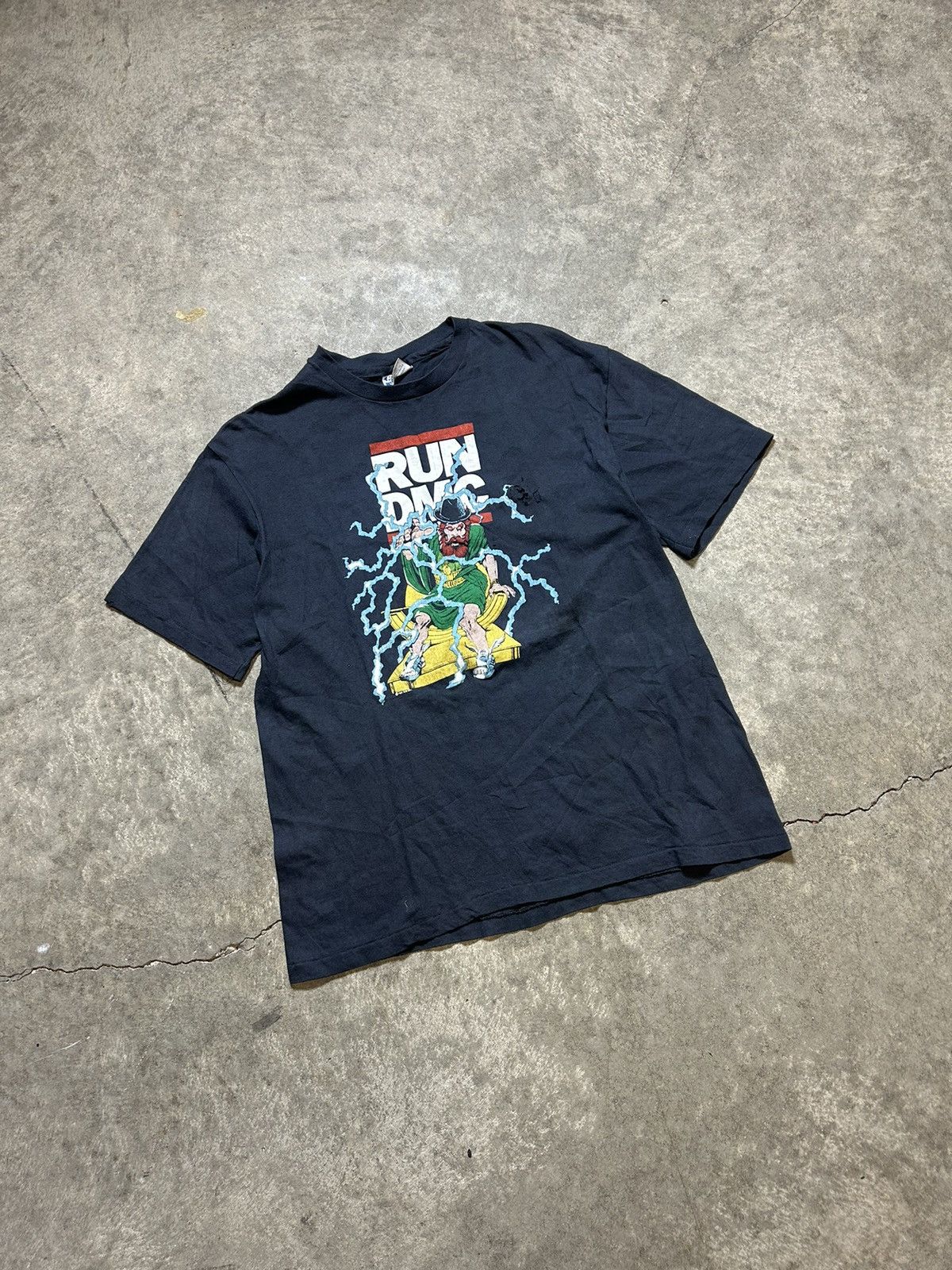 Rap Tees × Vintage Vintage 80s Run DMC Adidas tour shirt unseen Jeremy Scott Size US M / EU 48-50 / 2 - 2 Thumbnail