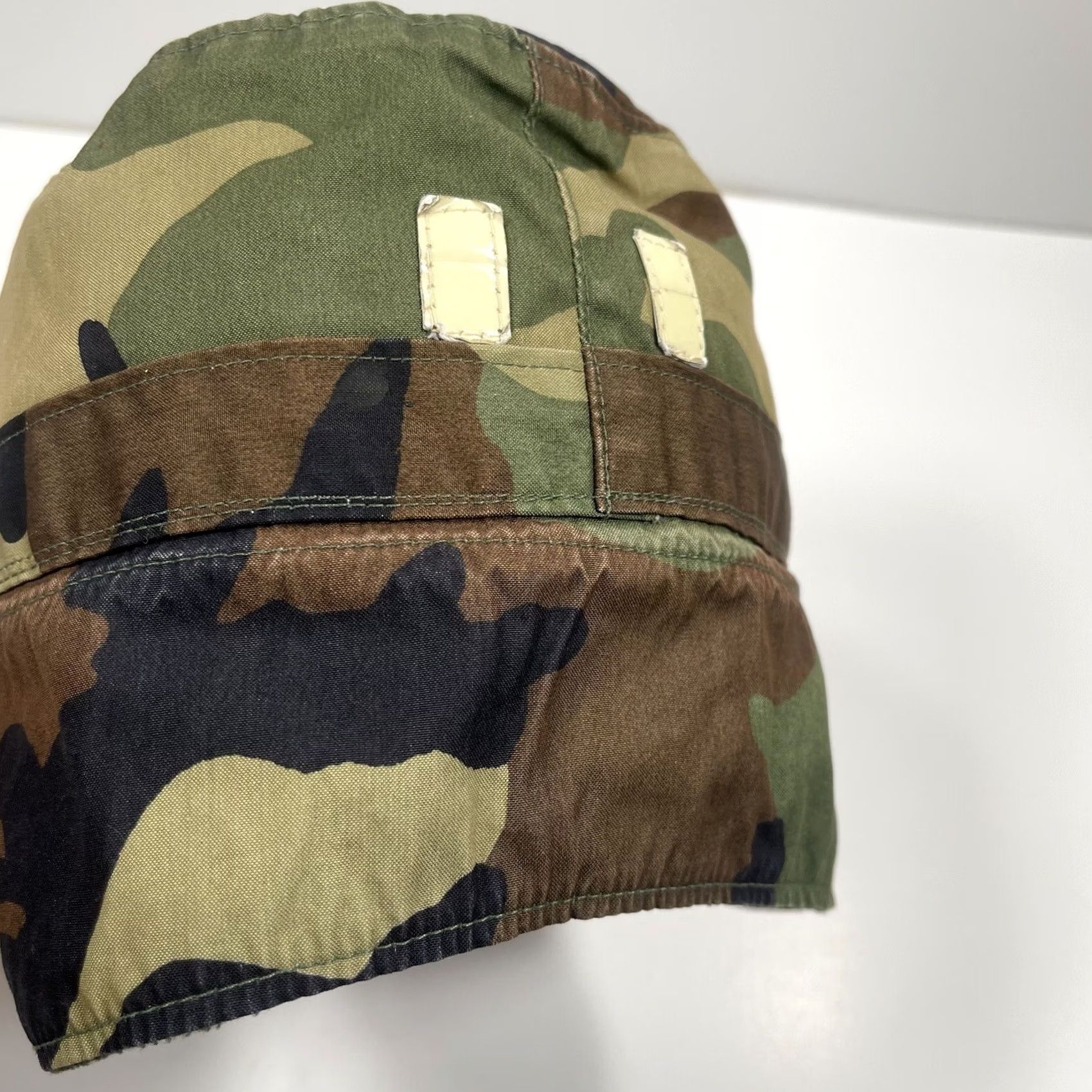 Vintage VINTAGE Combat Cadet Hat Camouflage Fitted Size 7 Military Cap Nylon Cotton Blend Size ONE SIZE - 6 Thumbnail