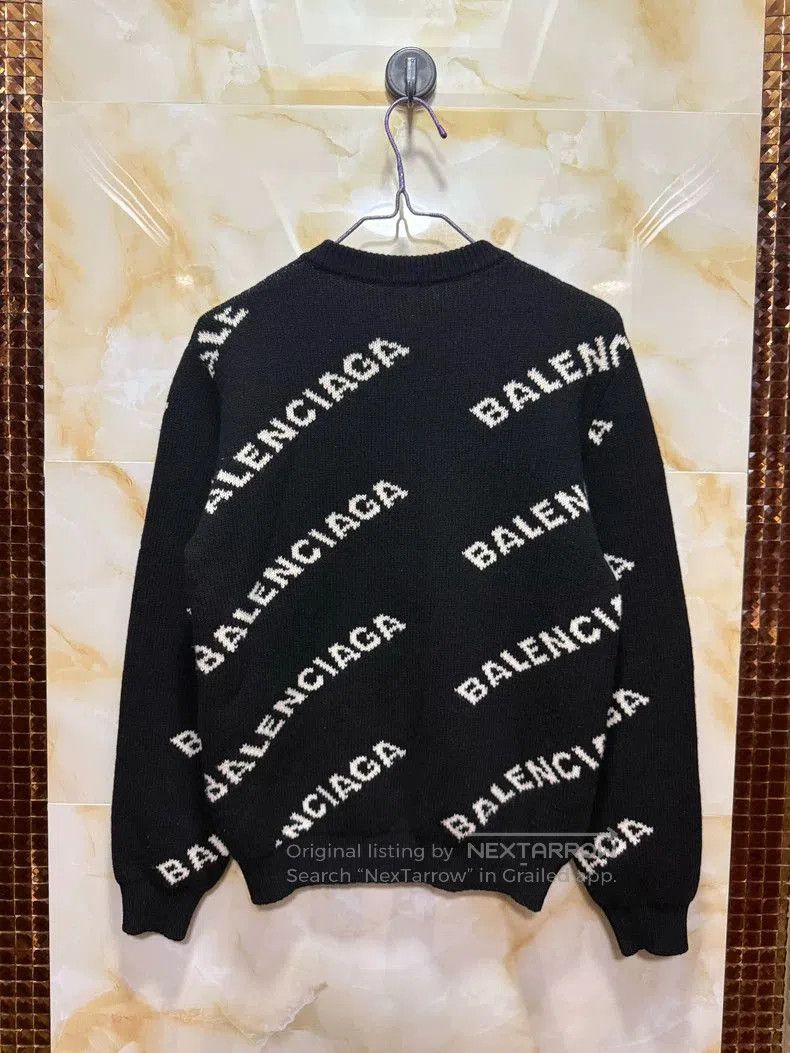 Balenciaga Balenciaga Logo Knit Sweater Black. Size US S / EU 44-46 / 1 - 5 Thumbnail