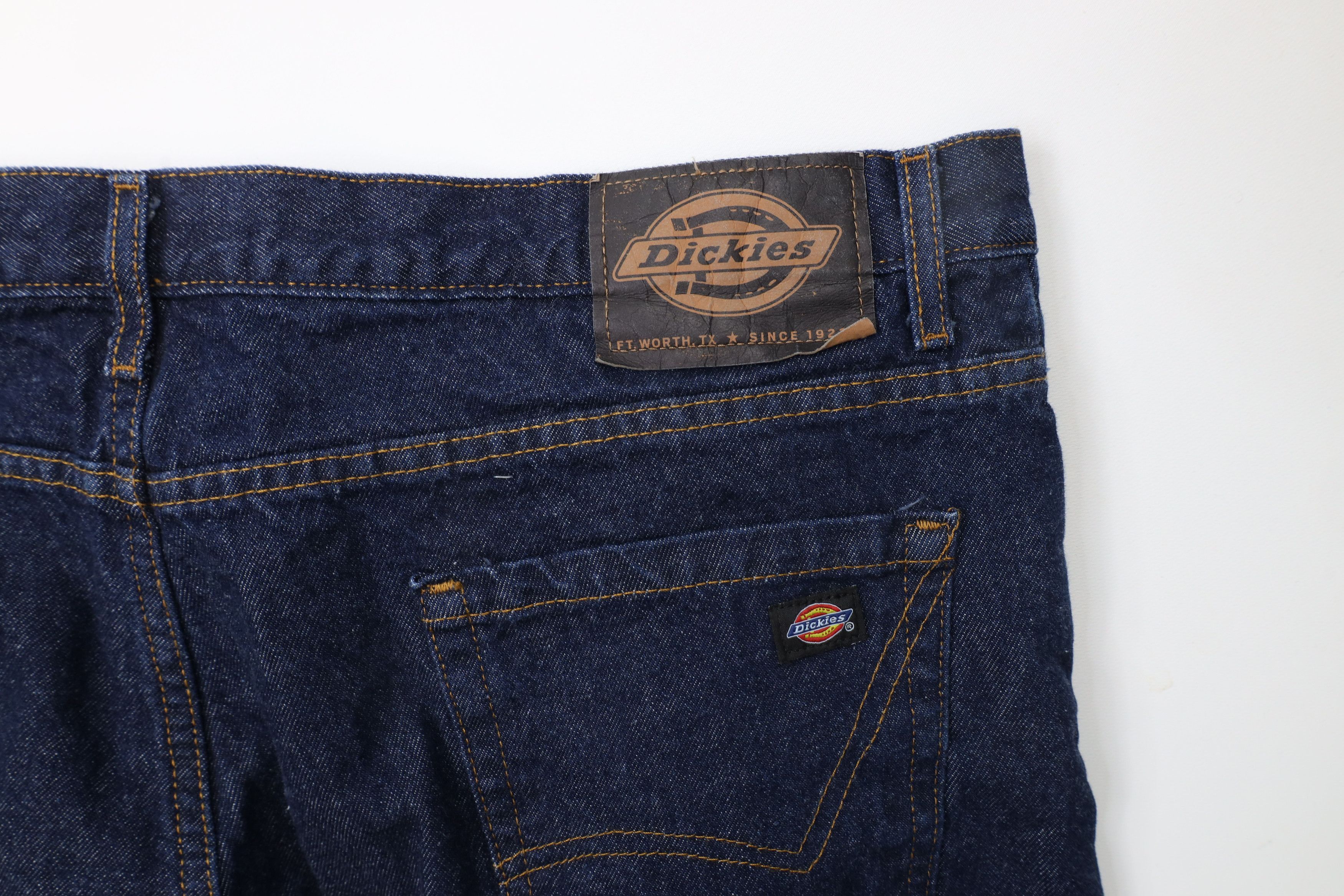 Dickies × Vintage Vintage Dickies Flannel Lined Relaxed Fit Denim Jeans Indigo Size US 40 / EU 56 - 14 Thumbnail