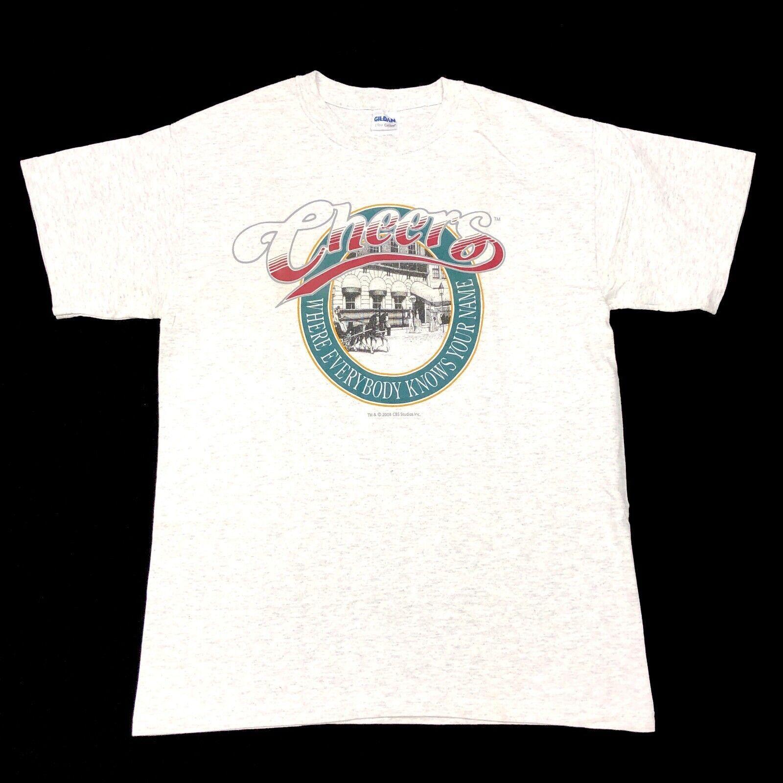 Vintage 2008 Cheers Bar TV Show Promo Tee T Shirt Heather Medium Size US M / EU 48-50 / 2 - 1 Thumbnail