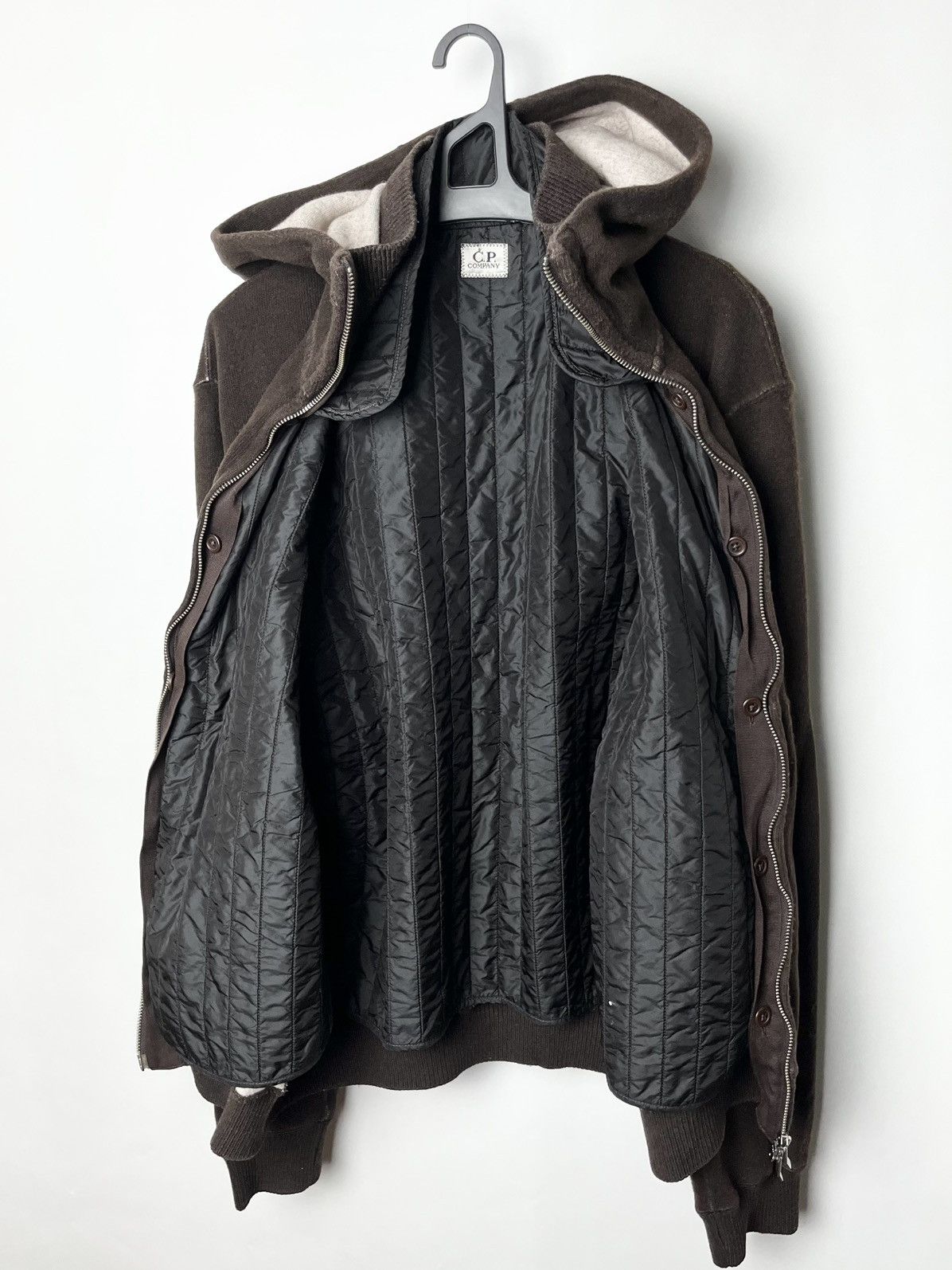 C.P. Company Vintage C.P. Company Wool Lined Zip Hoodie Jacket Size US L / EU 52-54 / 3 - 1 Thumbnail