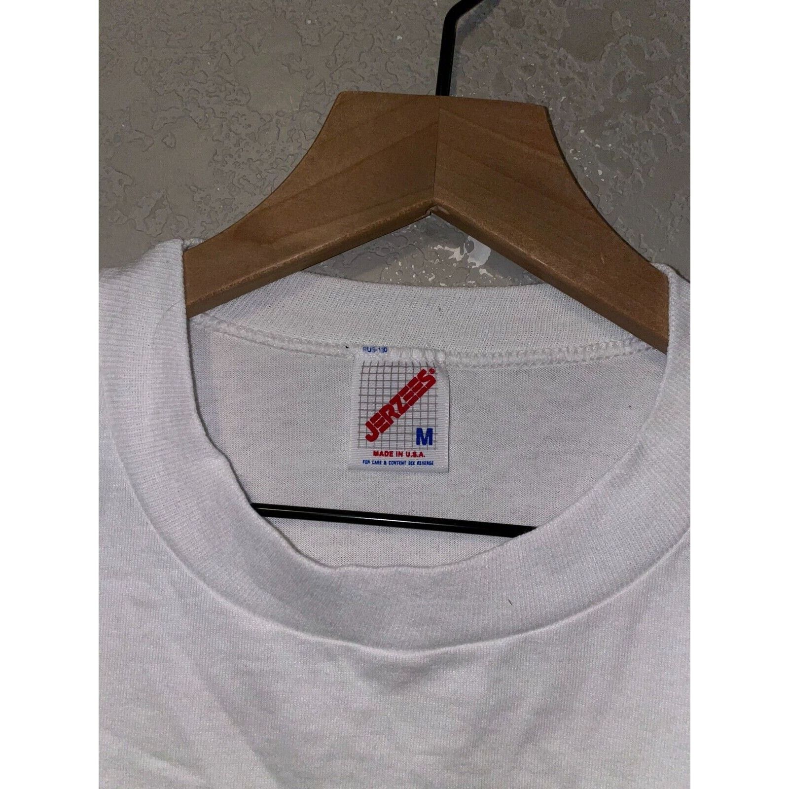 Jerzees Vintage Test Print Shirt Mt Rushmore Lake Tahoe White M Tee Size US M / EU 48-50 / 2 - 7 Thumbnail