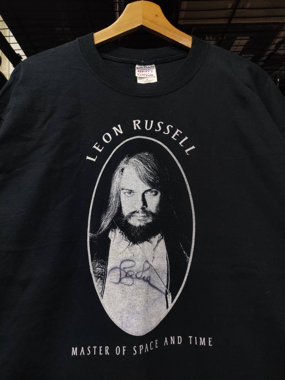 Band Tees 1of1 Signed by Leon Russell " Master of Space and Time " Size US XL / EU 56 / 4 - 1 Thumbnail