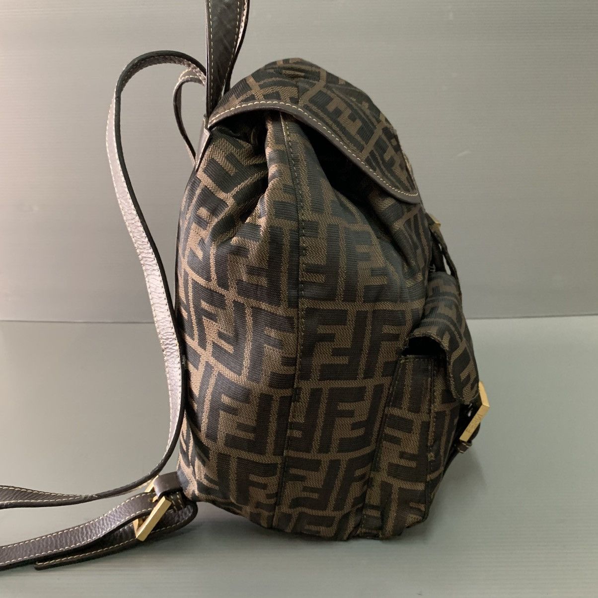 Fendi Fendi Zucca Vintage Backpack Bag Size ONE SIZE - 4 Thumbnail