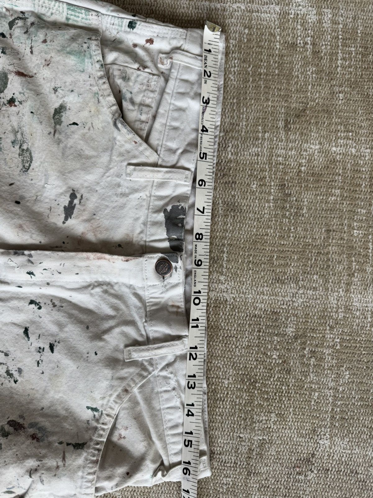 Dickies Whit paint splatter Dickies workwear carpenter pants 34 x 34 Size US 34 / EU 50 - 9 Thumbnail
