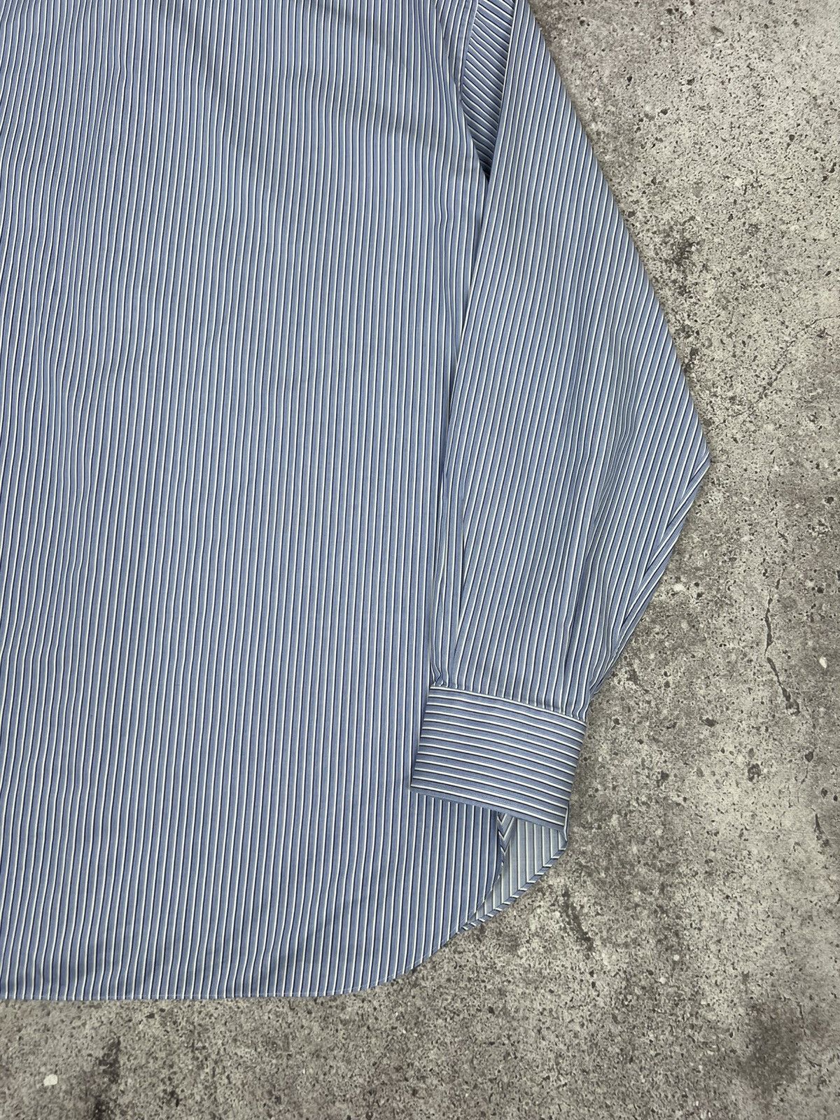 Brioni Brioni Striped Button Up Shirt Long Sleeeve Classic Size US XL / EU 56 / 4 - 17 Thumbnail