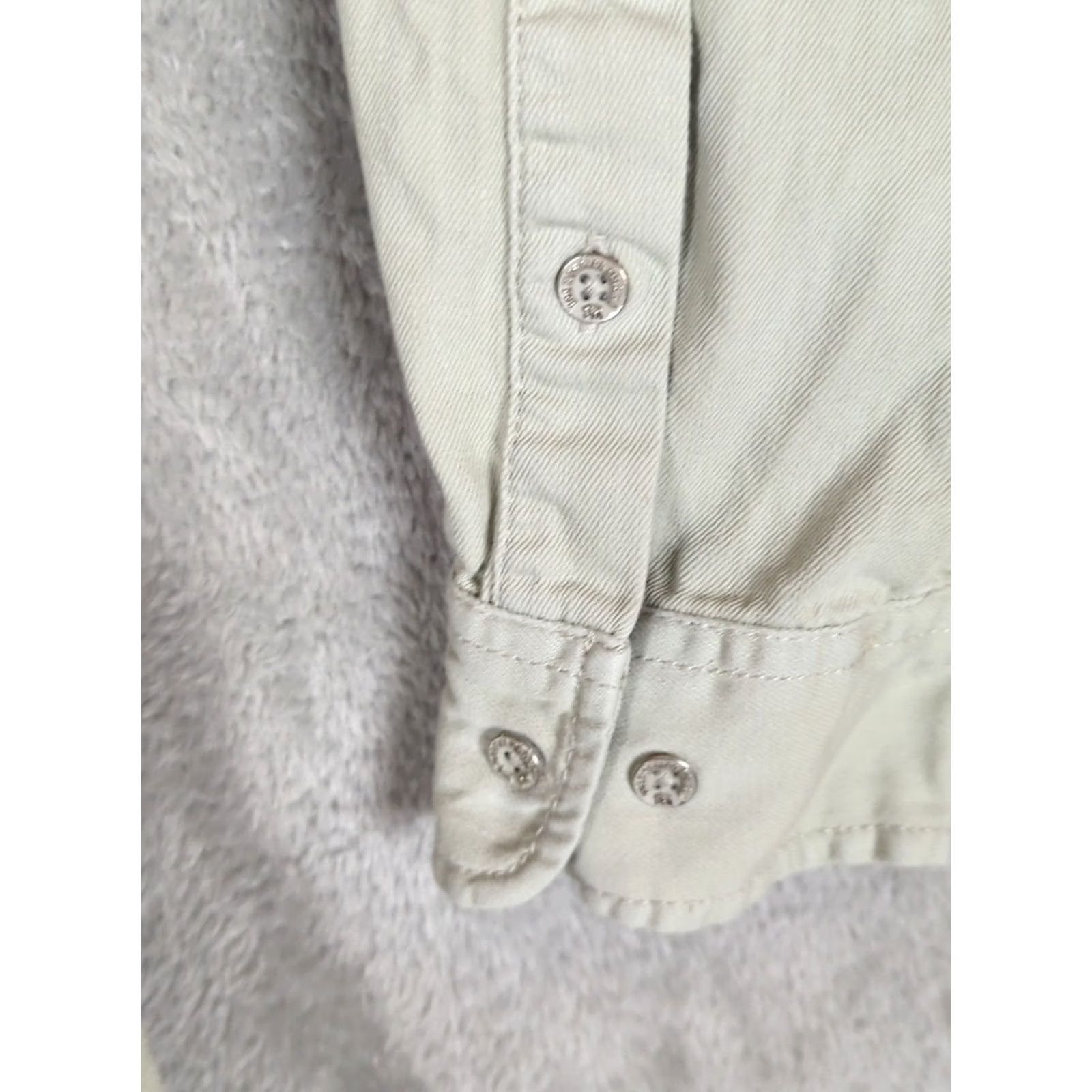 Vintage The Normal Brand Shirt Men XL Light Green Long Sleeve Button-Up Twill Cotton Casual Utility Outdoor Bre breathable Solid Size US XL / EU 56 / 4 - 4 Thumbnail