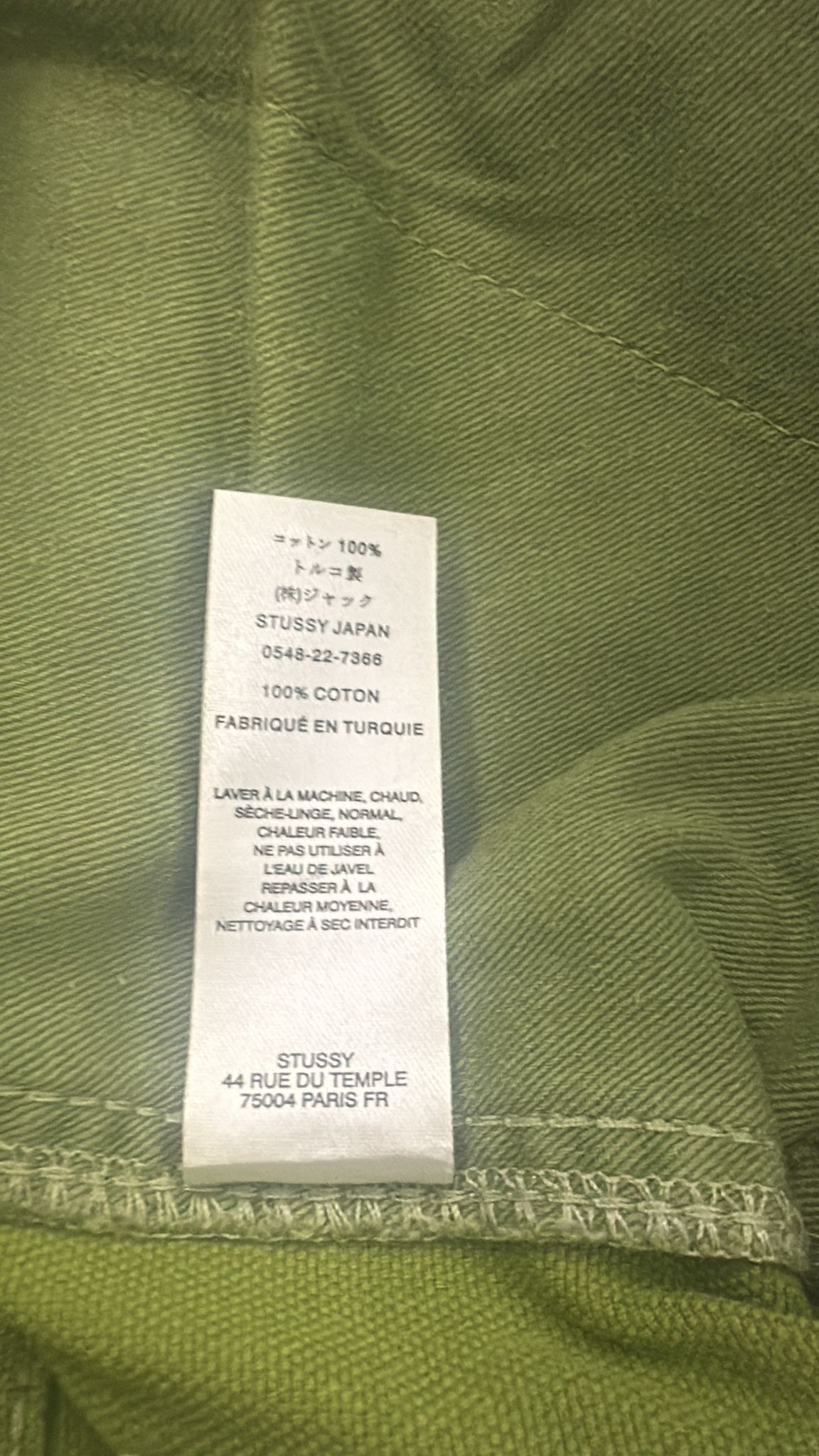 Stussy Stussy Stone Washed Canvas Work Pant, Lime Size US 28 / EU 44 - 12 Thumbnail