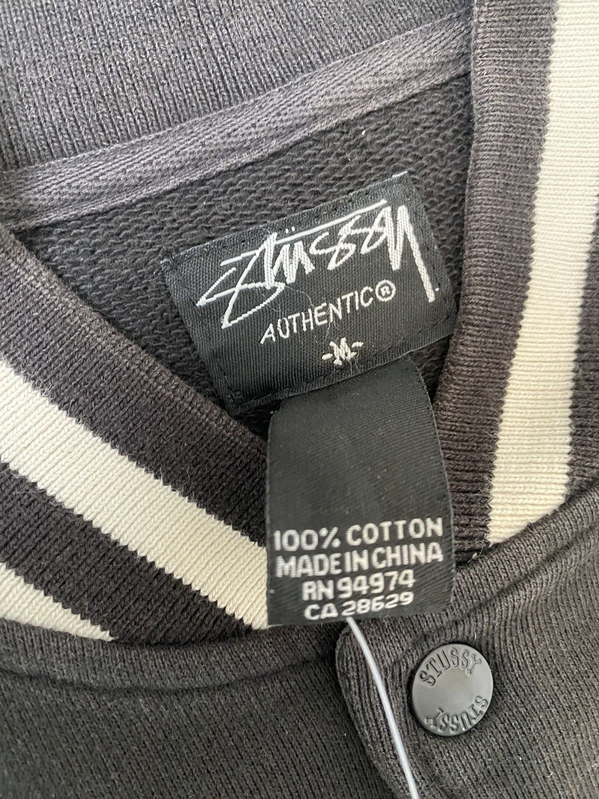 Stussy Stüssy sweatshirt, size M, black, with patch, used, Size US M / EU 48-50 / 2 - 9 Thumbnail