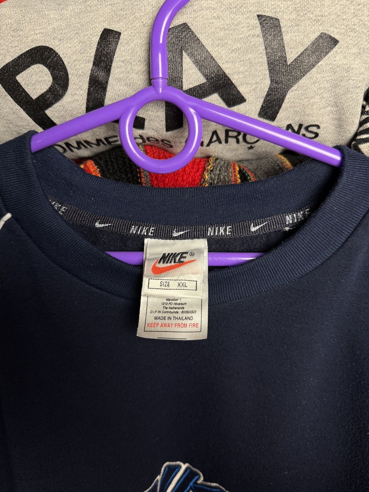Nike Vintage Nike Sweatshirt Embroidered Big Logo Y2K Fit Size US XXL / EU 58 / 5 - 8 Thumbnail