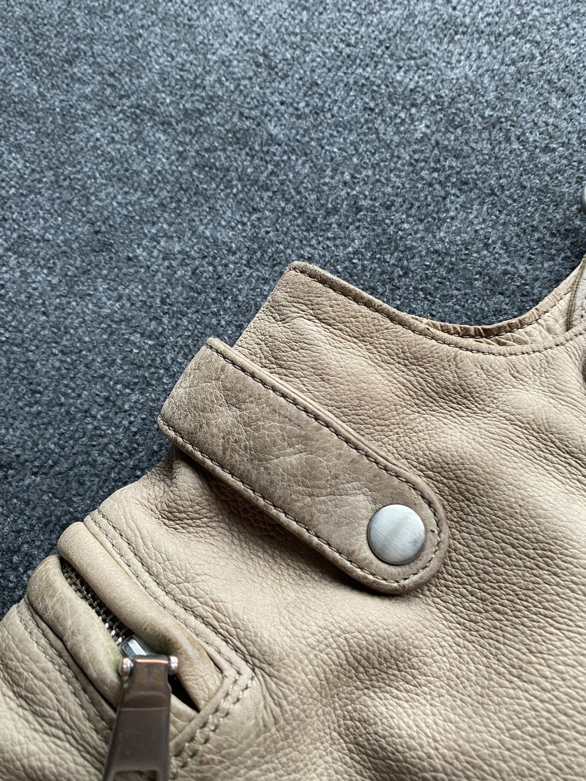 LIEBESKIND BERLIN 🔥90s Liebeskind Leather Beige Vntg Handle Bag women os Size ONE SIZE - 21 Thumbnail