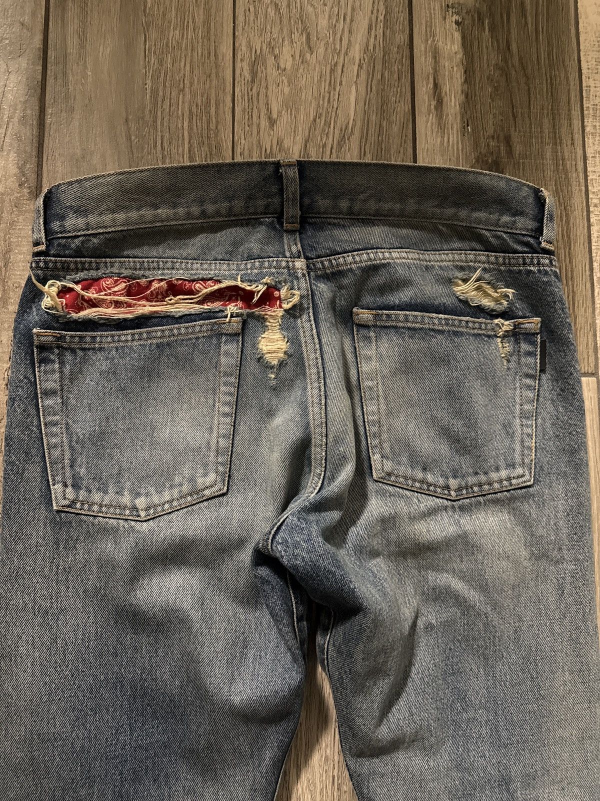 Saint Laurent Paris Saint Laurent Paris D02 “Paisley” Denim Size US 29 - 3 Thumbnail