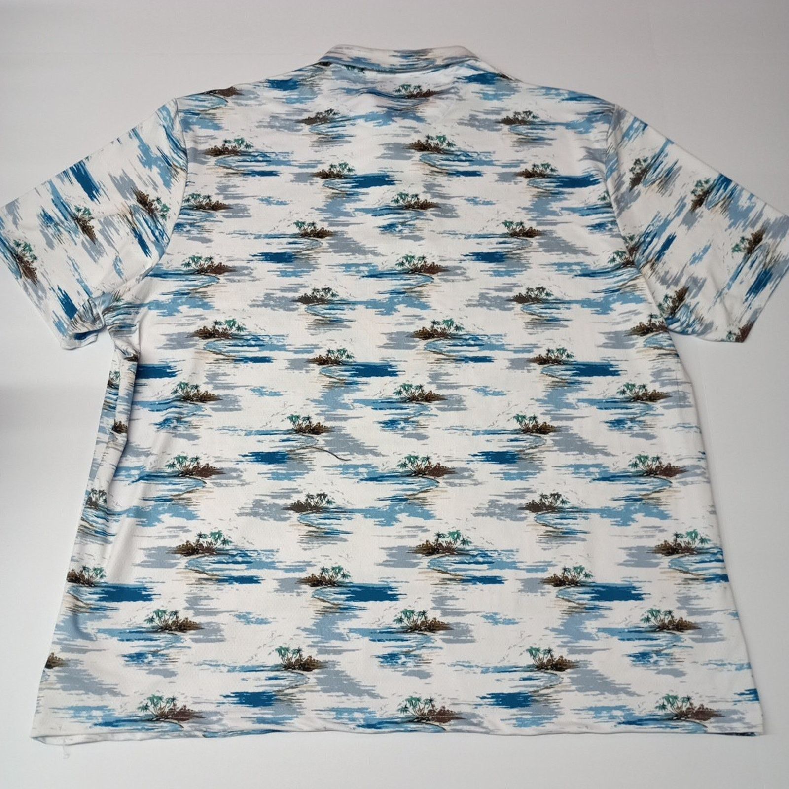 Chaps Chaps Printed Golf Polo Shirt Men's Size 2XL White Stretch Size US XXL / EU 58 / 5 - 8 Thumbnail