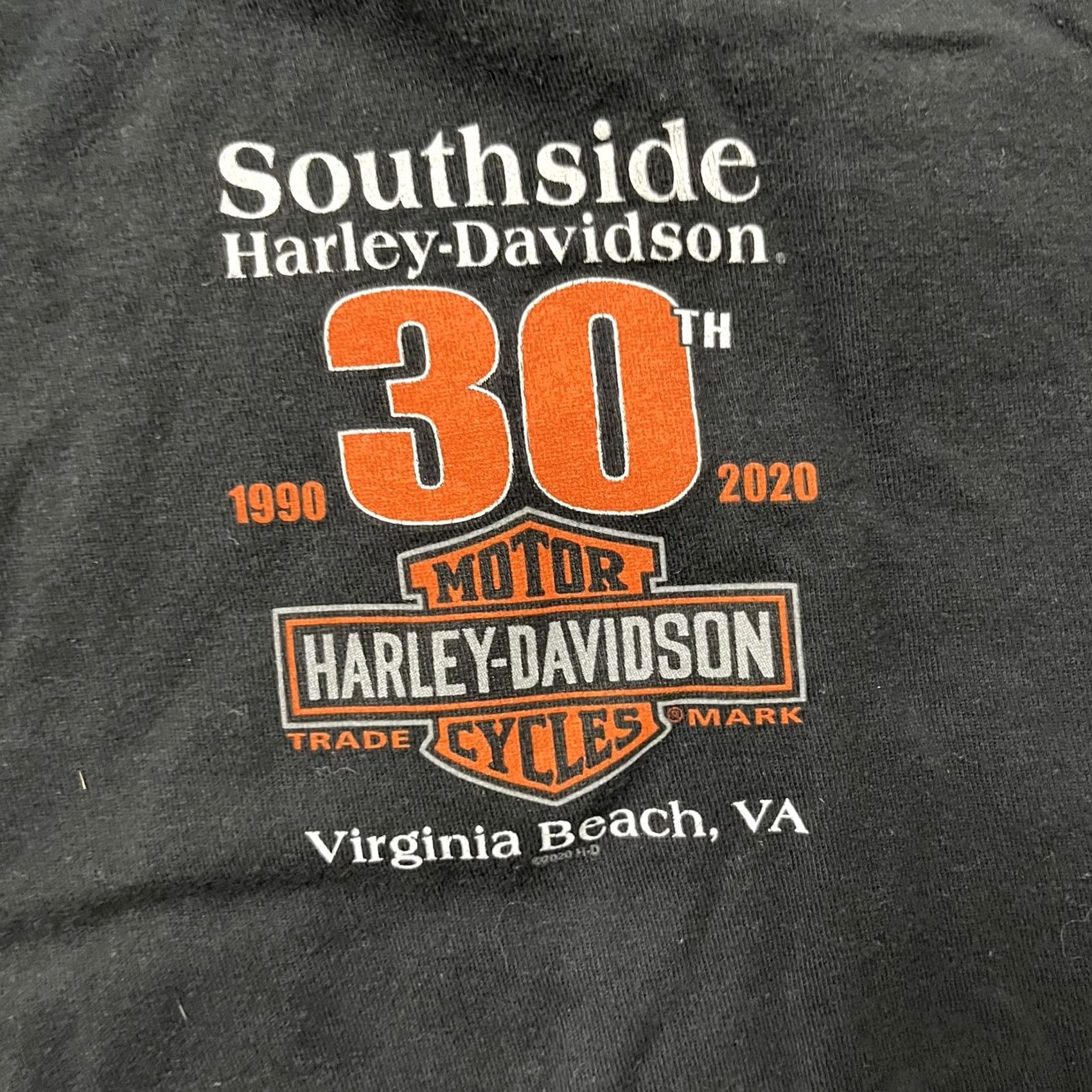 Harley Davidson Harley-Davidson Shirt Mens 3XL Black Southside Virginia Beach 30th Anniversary Size US XXL / EU 58 / 5 - 7 Thumbnail