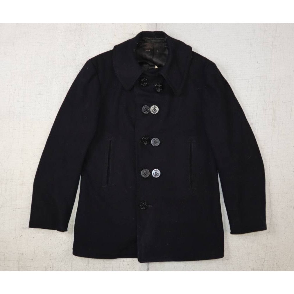 Other Vintage Classic Wool Naval Military Black Anchor Buttons S Size US S / EU 44-46 / 1 - 3 Thumbnail
