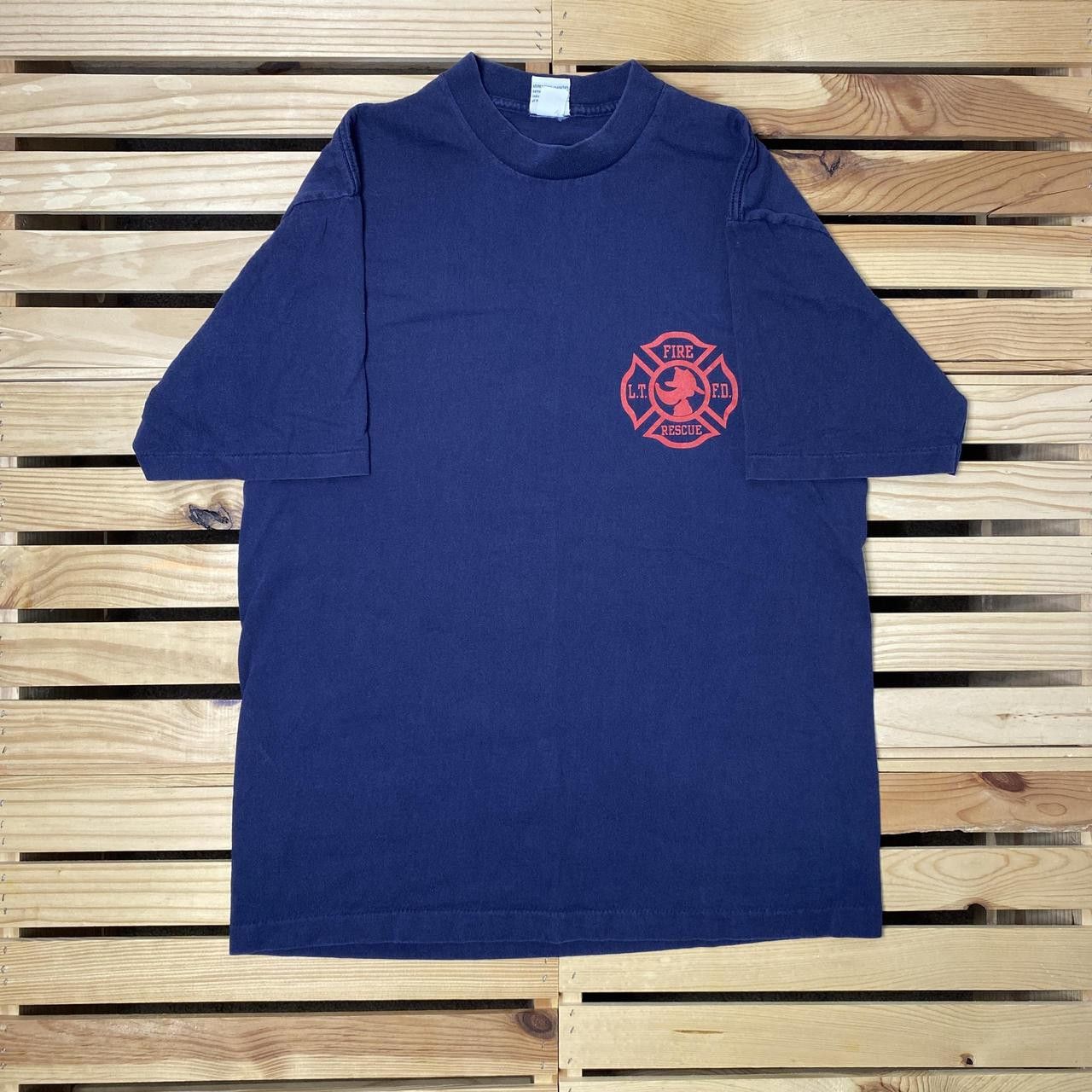 Other Vintage Looney Tunes 1996 Blue Fire Rescue Tee Size Large Size US L / EU 52-54 / 3 - 2 Thumbnail