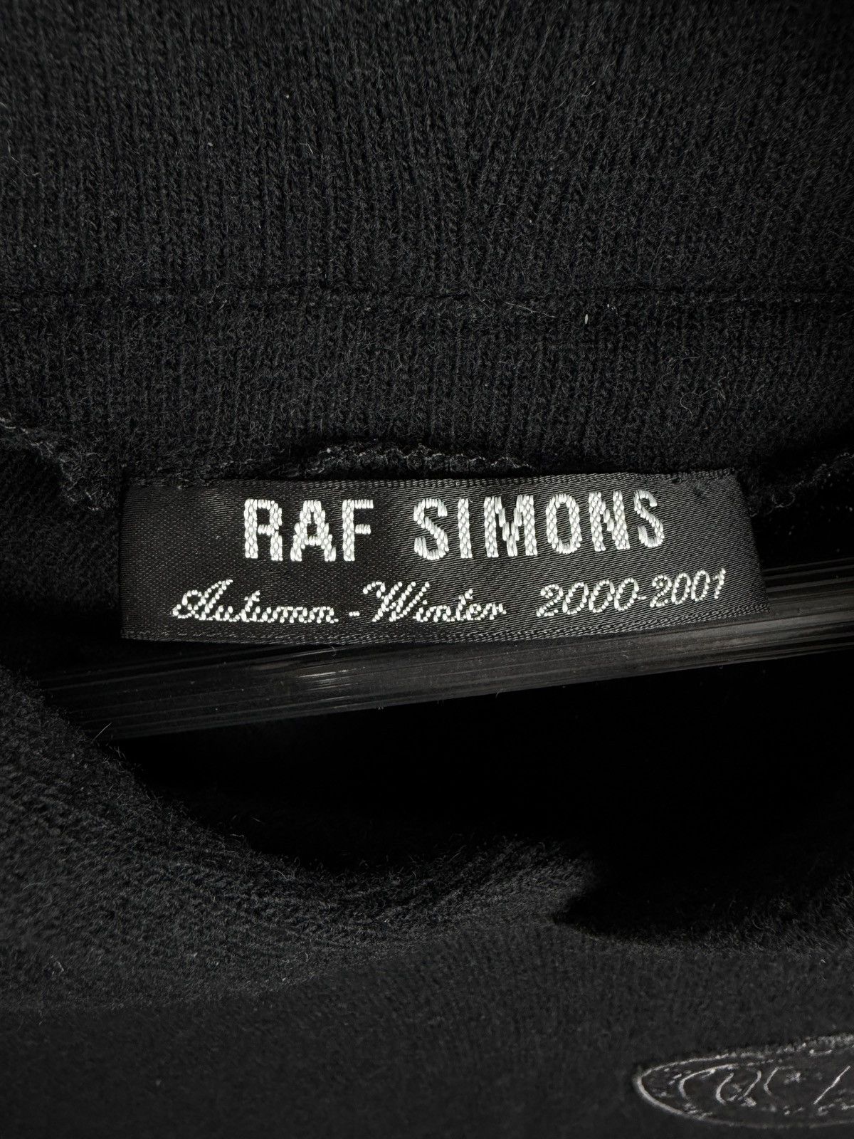 Raf Simons AW00 Raf Simons Confusion Hydesville Castle Wool Knit Hoodie Size US M / EU 48-50 / 2 - 6 Thumbnail