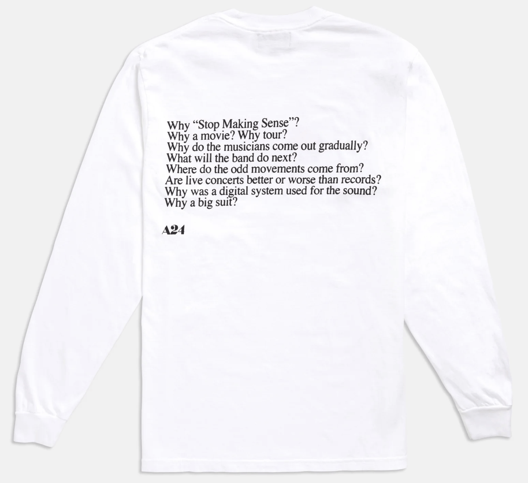 A24 A24 Stop Making Sense Standing Lamp Long Sleeve Tee Size US M / EU 48-50 / 2 - 2 Thumbnail