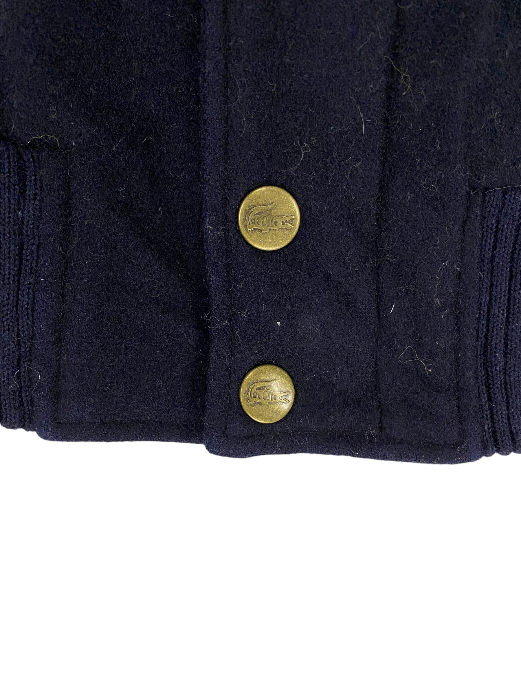 Lacoste × Vintage 90s Lacoste shawl collar satin line wool bomber jacket Size US L / EU 52-54 / 3 - 7 Thumbnail