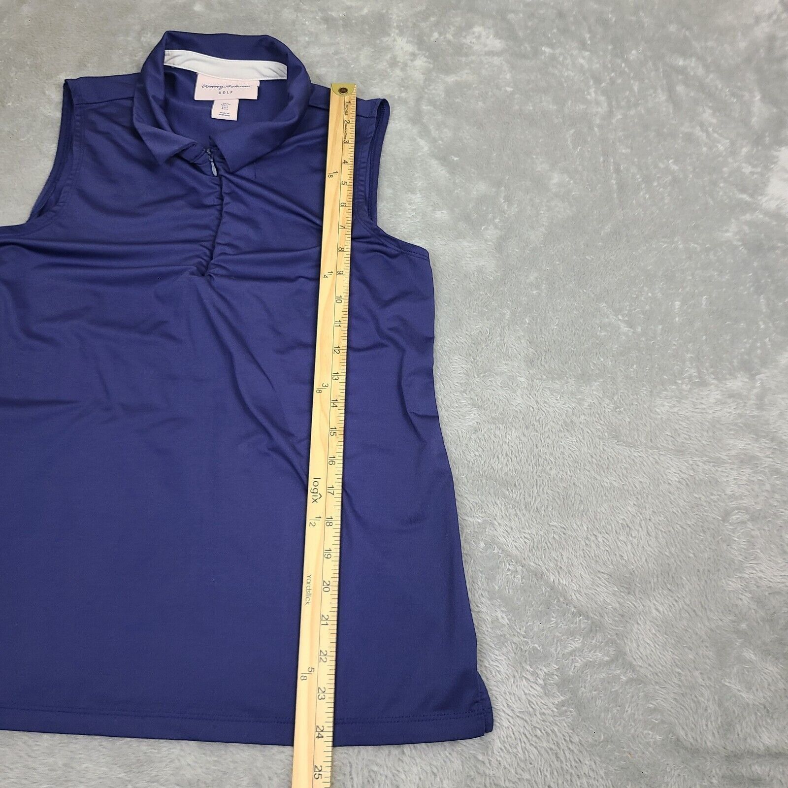 Tommy Bahama Tommy Bahama Golf Blue Collared Tank Top Womens Size Large Size L / US 10 / IT 46 - 2 Thumbnail