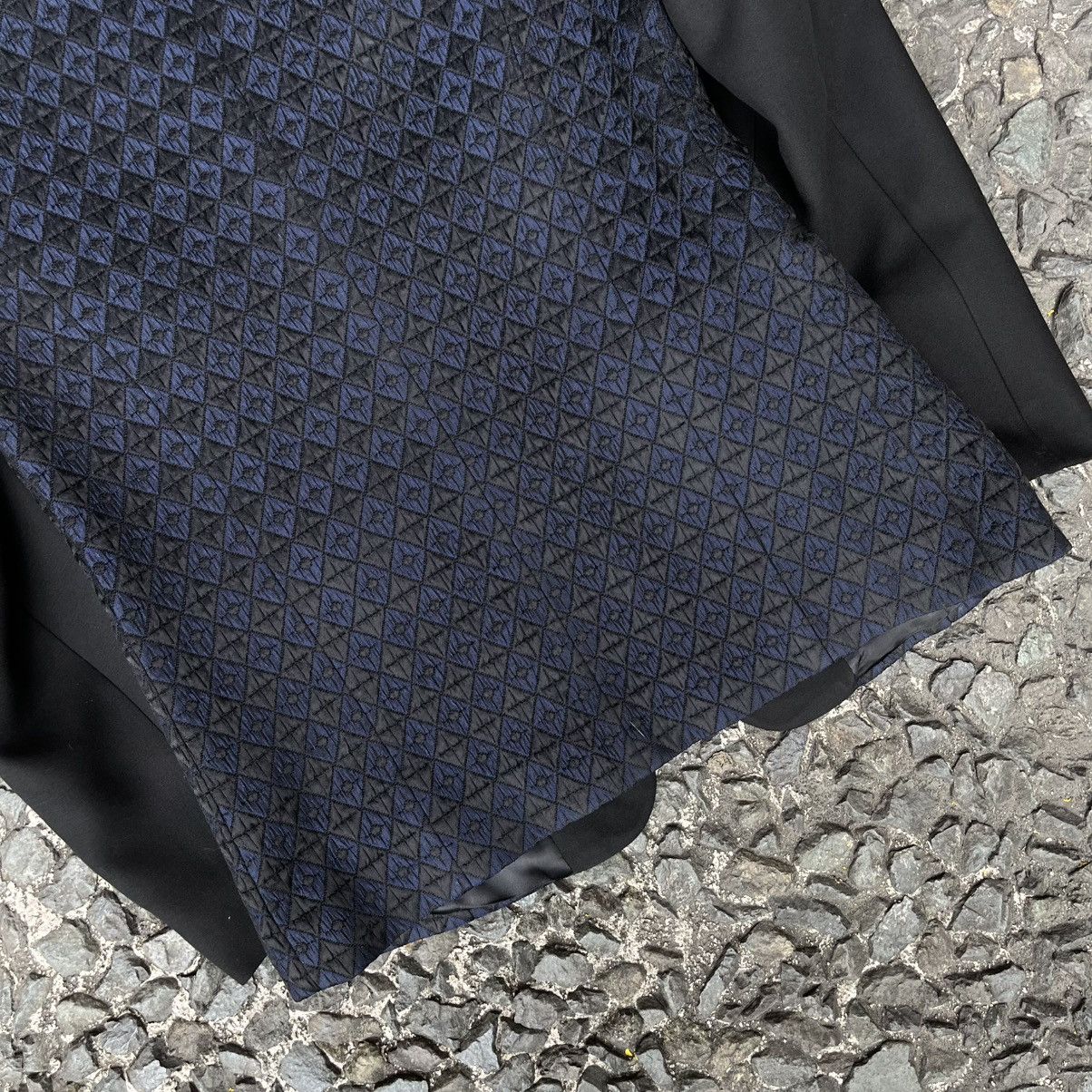 Sandro Sandro Geometric Panel Tuxedo Jacket Size XS / US 0-2 / IT 36-38 - 15 Thumbnail