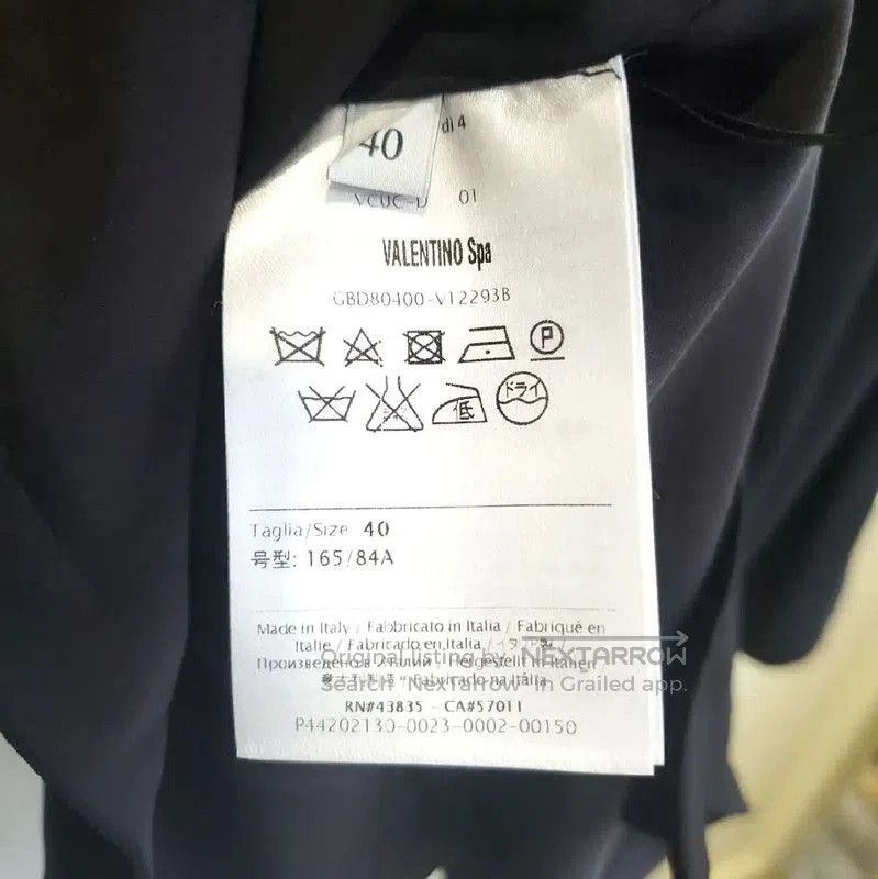 Valentino Valentino Black Long Sleeve Shirt with Belt . Size M / US 6-8 / IT 42-44 - 3 Thumbnail