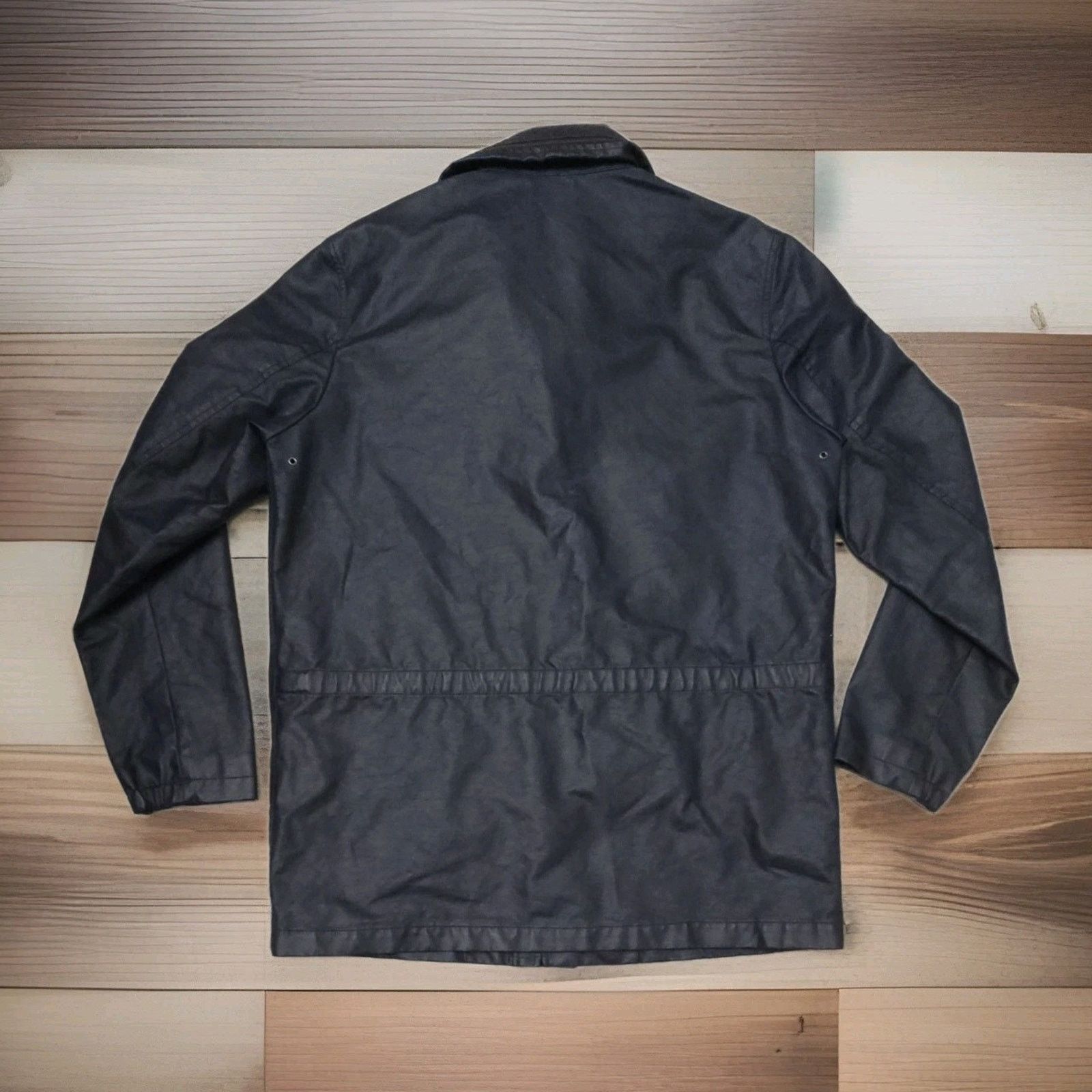 Theory Theory Men Utility Overcoat Black Waxing Cotton Blend Jacket Size US XL / EU 56 / 4 - 6 Thumbnail